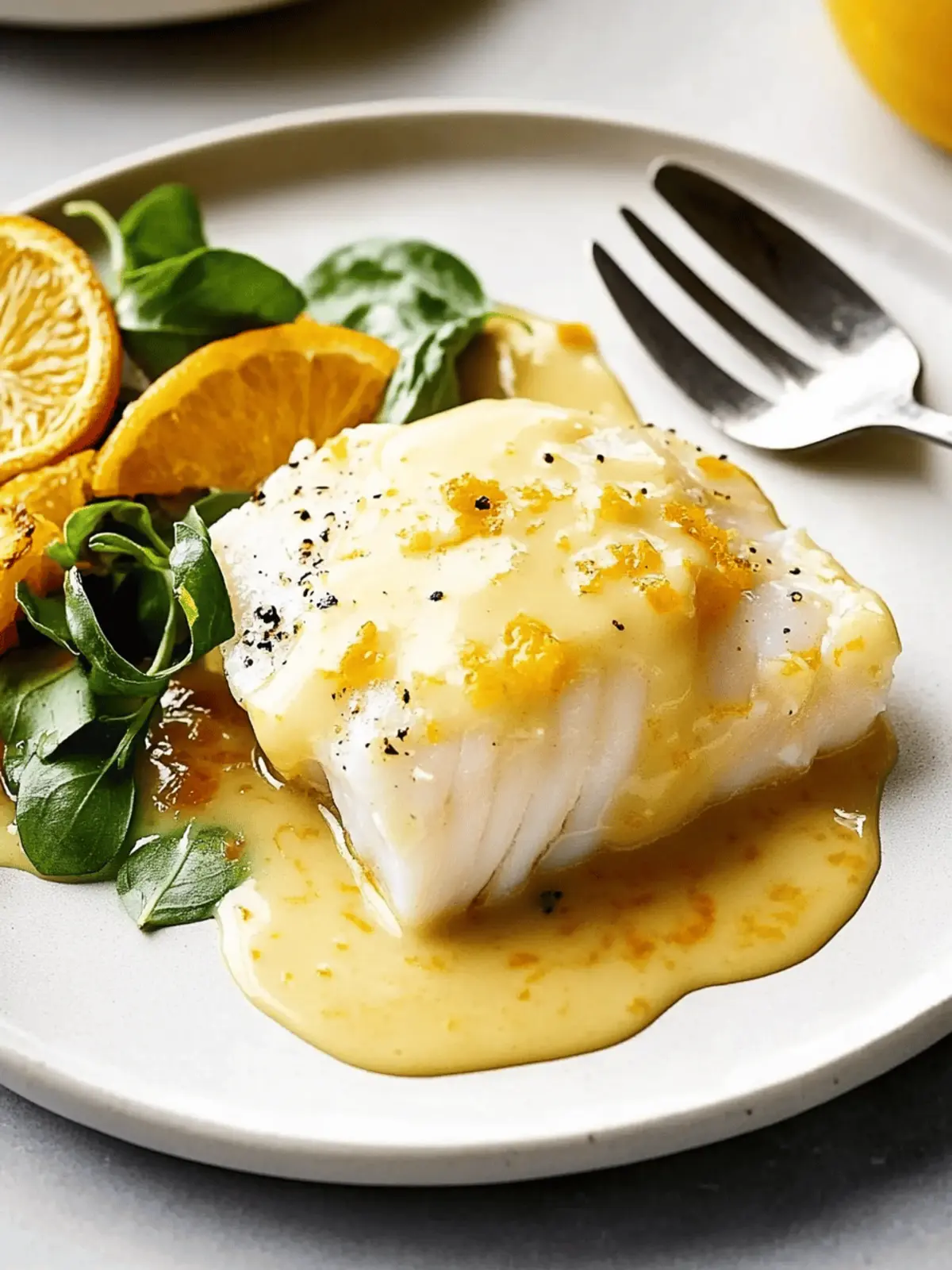 Baked Cod with Orange Beurre Blanc: A Simple Elegant Delight 2 Baked Cod with Orange Beurre Blanc