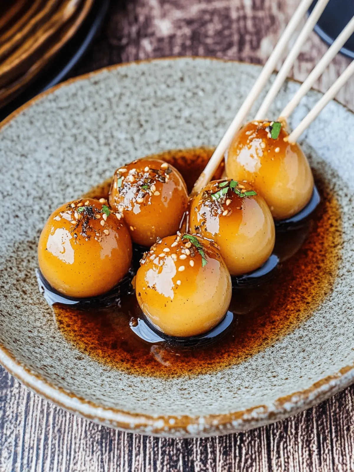 Mitarashi Dango: Vegan Japan's Sweet Chewy Delight to Make 2 Mitarashi Dango and Vegan Japan