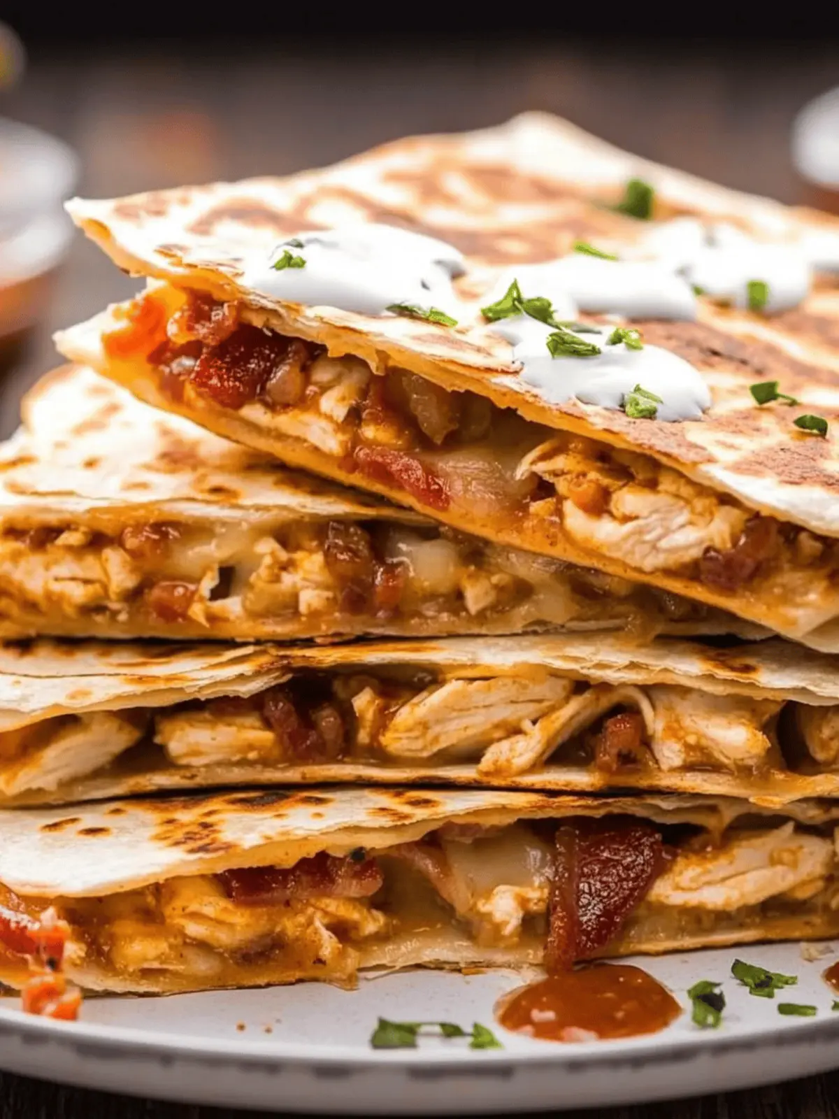 Chicken Bacon Ranch Quesadillas: A Flavorful Feast in Minutes 3 Chicken Bacon Ranch Quesadillas