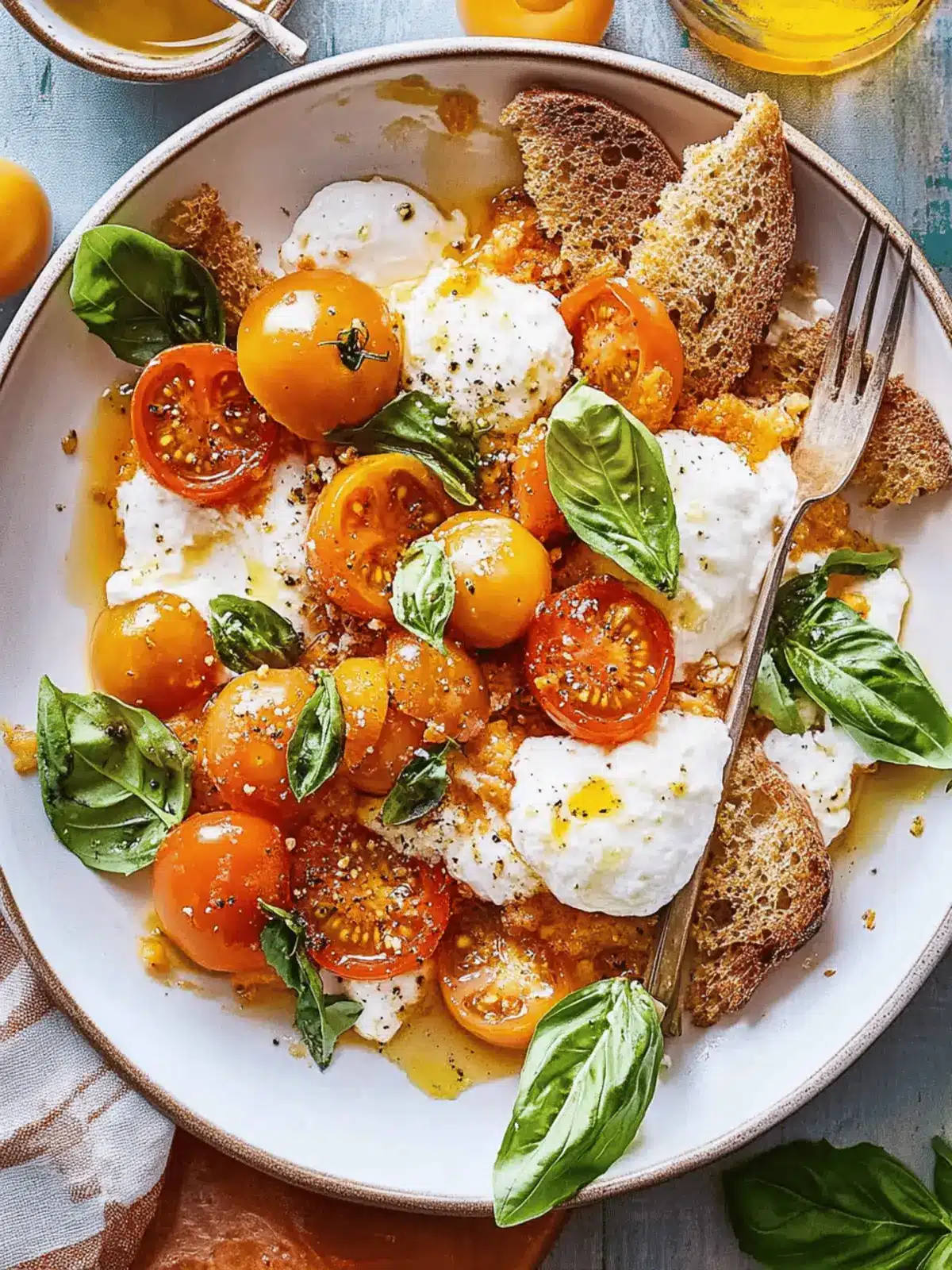 Sun Gold Tomato Caprese with Burrata: A Summer Delight 3 Sun Gold Tomato Caprese with Burrata