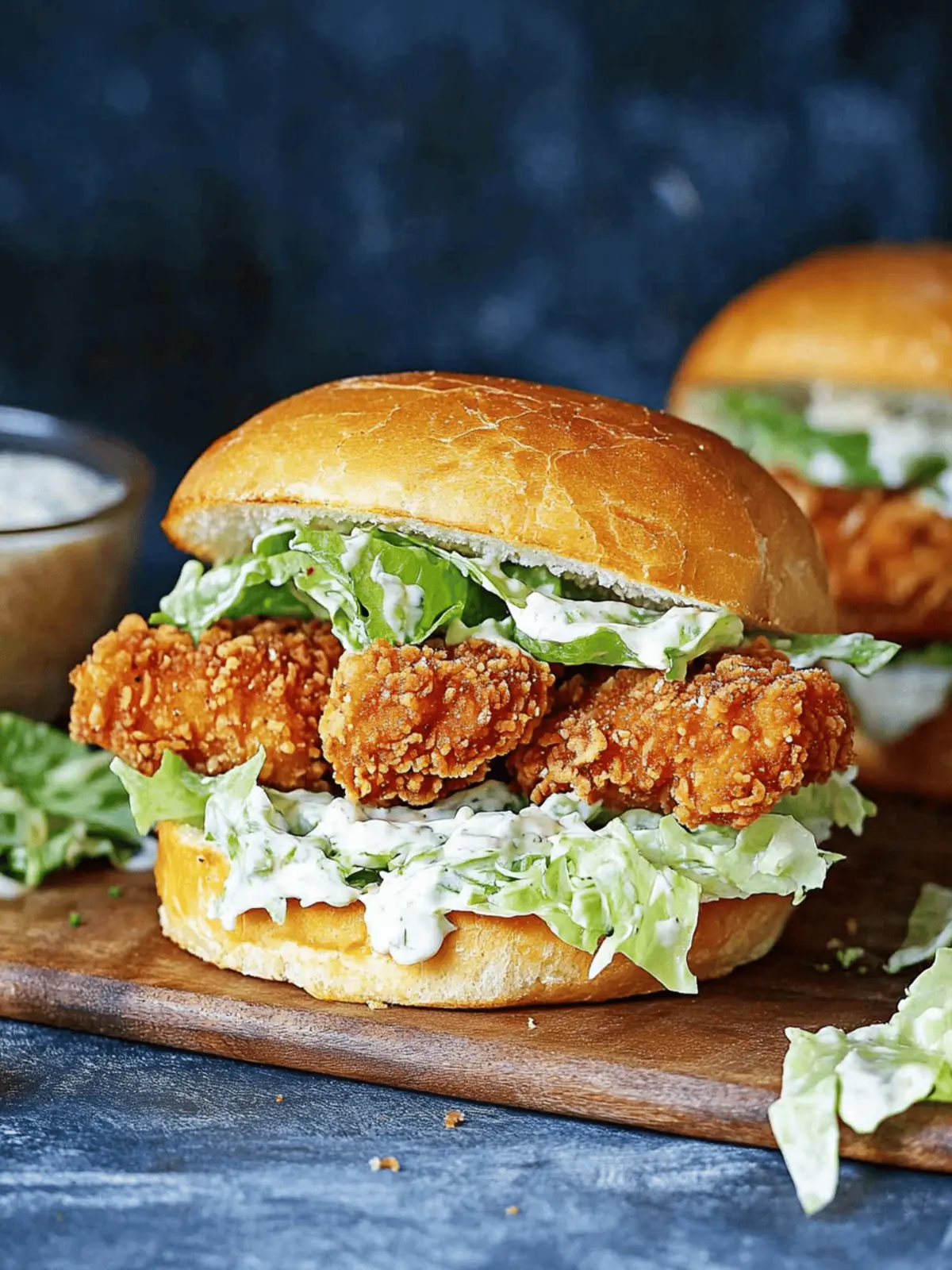 Crispy Chicken Caesar Sandwich: A Quick Homemade Delight 3 Crispy Chicken Caesar Sandwich