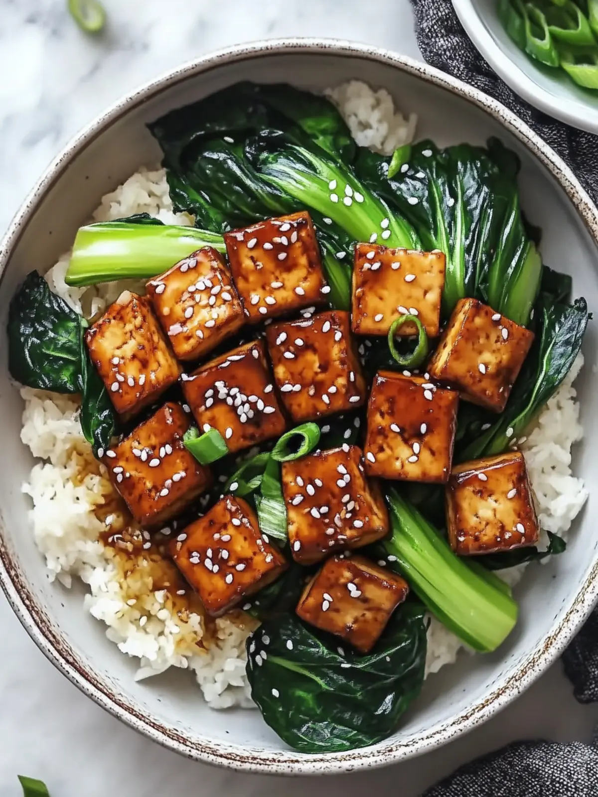 Ginger-Sesame Glazed Tofu & Bok Choy Stir Fry in 30 Minutes 2 Ginger-Sesame Glazed Tofu & Bok Choy Stir Fry
