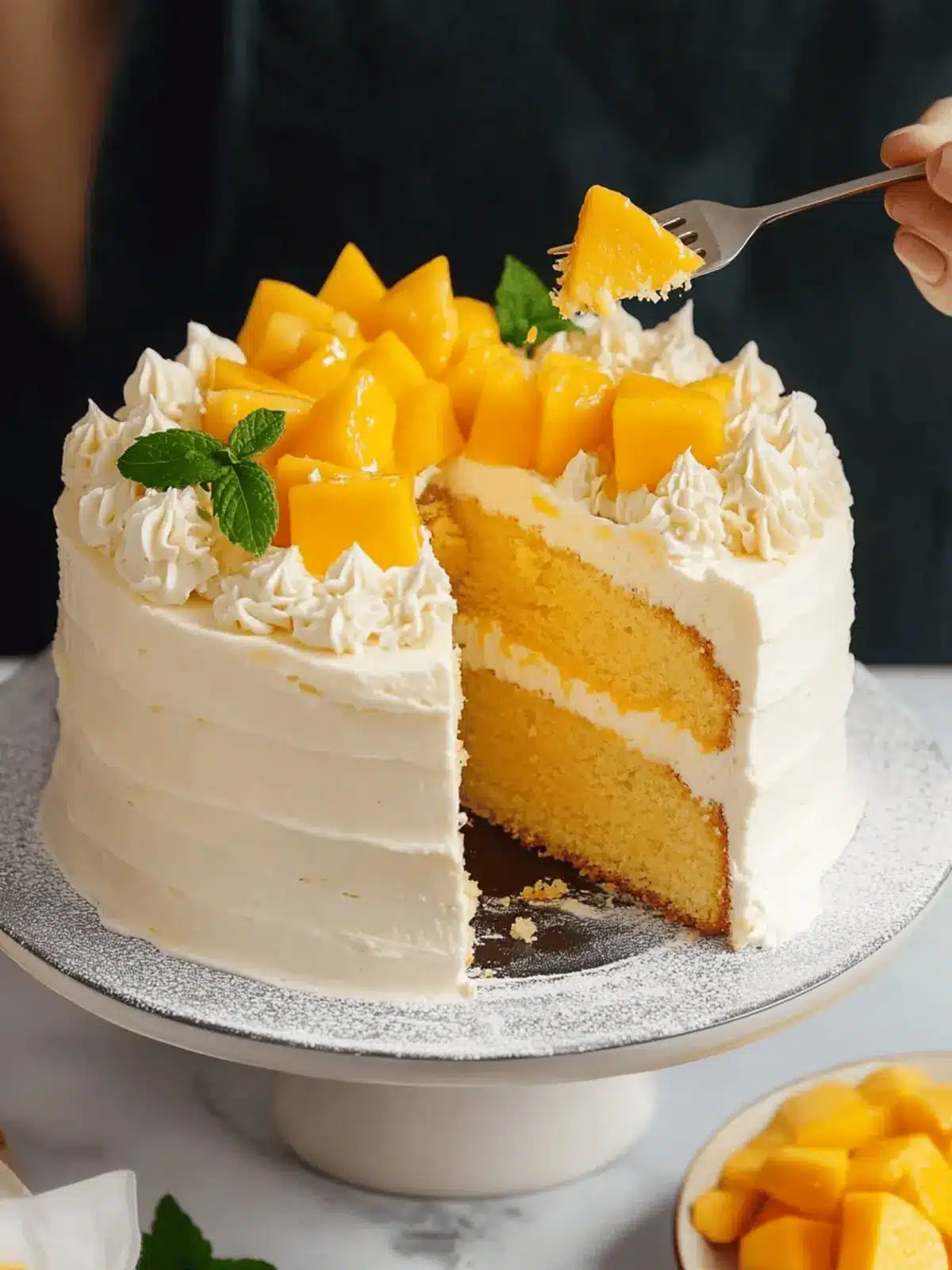 Light and Fluffy Mango Cake You'll Crave All Summer! 3 Mango Cake