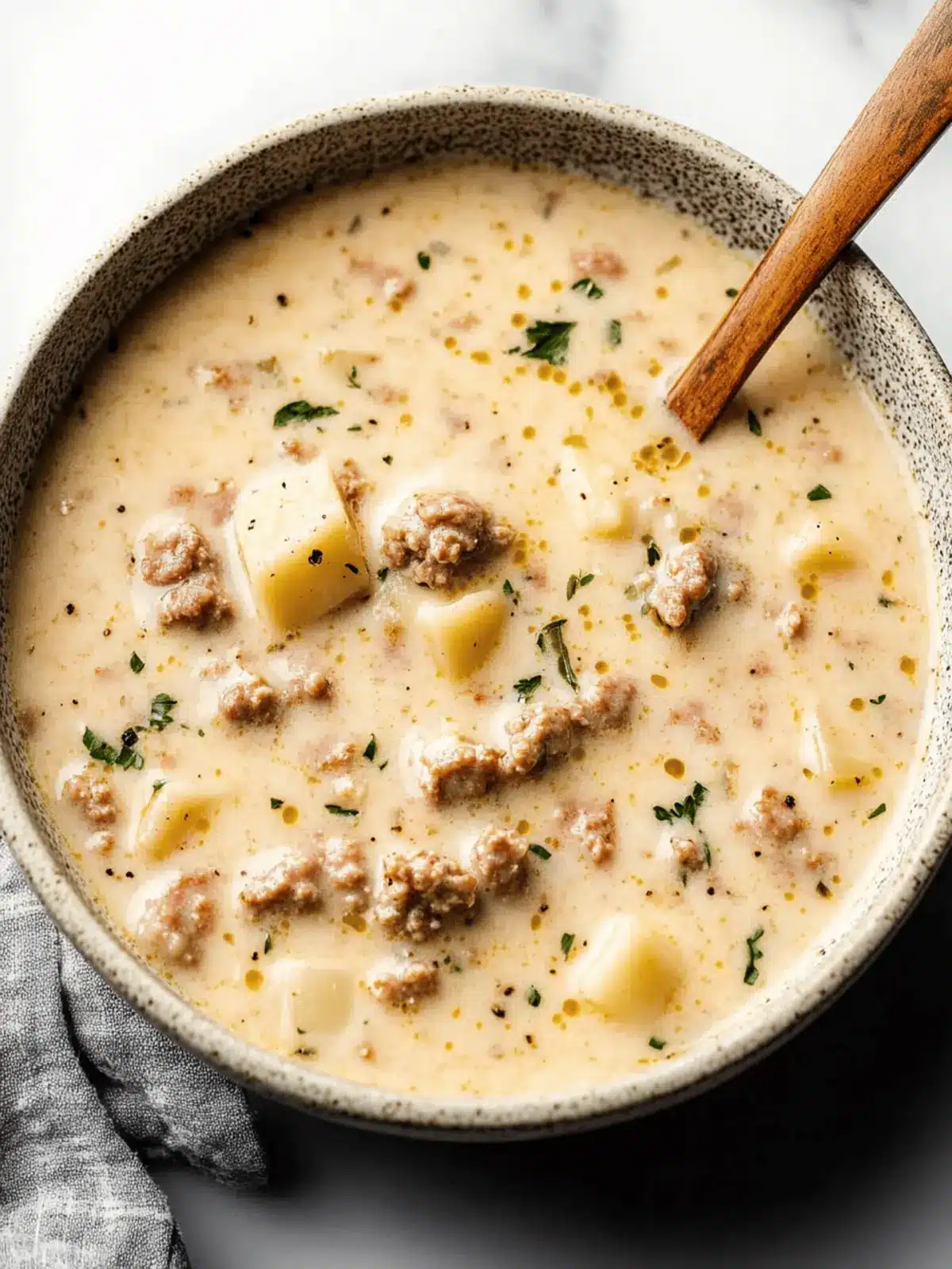 Creamy Italian Sausage Soup - Comforting Flavors in Every Spoon 3 Creamy Italian Sausage Soup