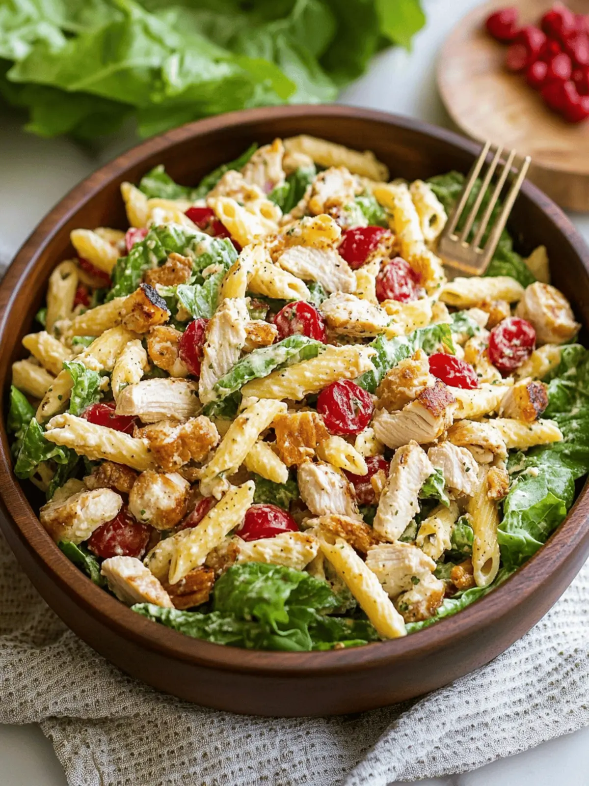 Delicious Chicken Caesar Pasta Salad You Can Customize Today 4 Chicken Caesar Pasta Salad
