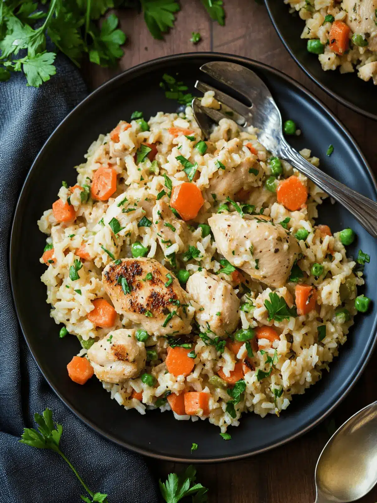 One Pan Creamy Chicken and Rice for Cozy Family Dinners 4 One Pan Creamy Chicken and Rice