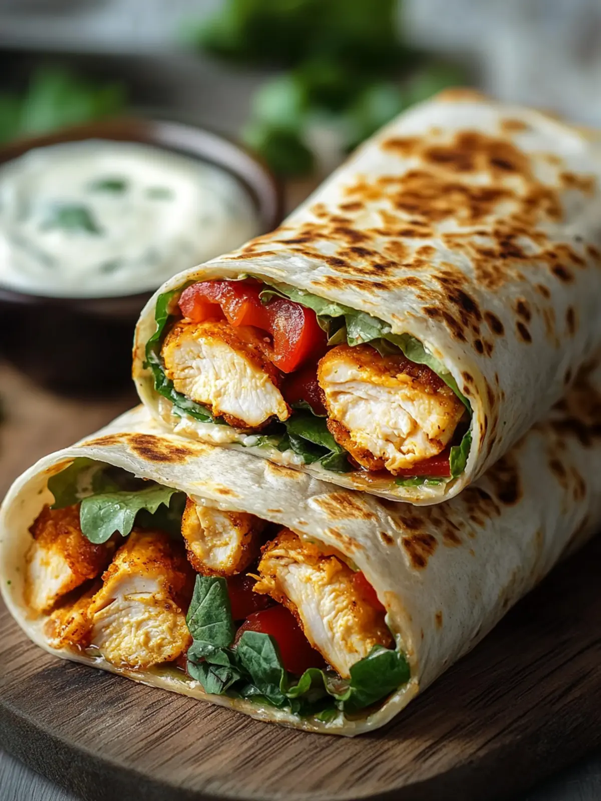 Crispy Air Fryer Chicken & Mozzarella Wraps for a Fast Dinner 4 Crispy Air Fryer Chicken & Mozzarella Wraps: Quick & Easy Dinner