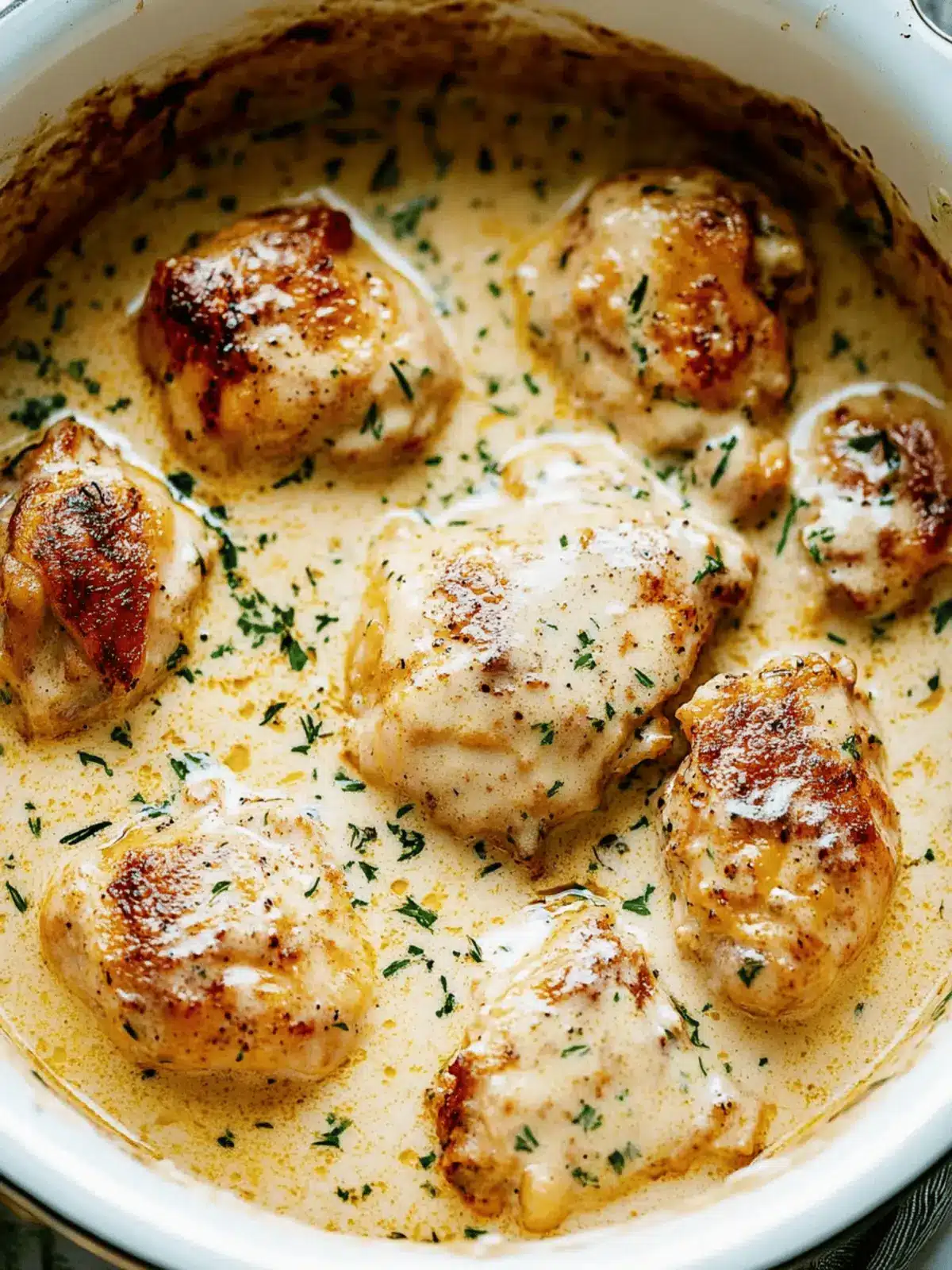Creamy Oven Baked Chicken Thighs for Cozy Weeknight Dinners 3 Creamy Oven Baked Chicken Thighs