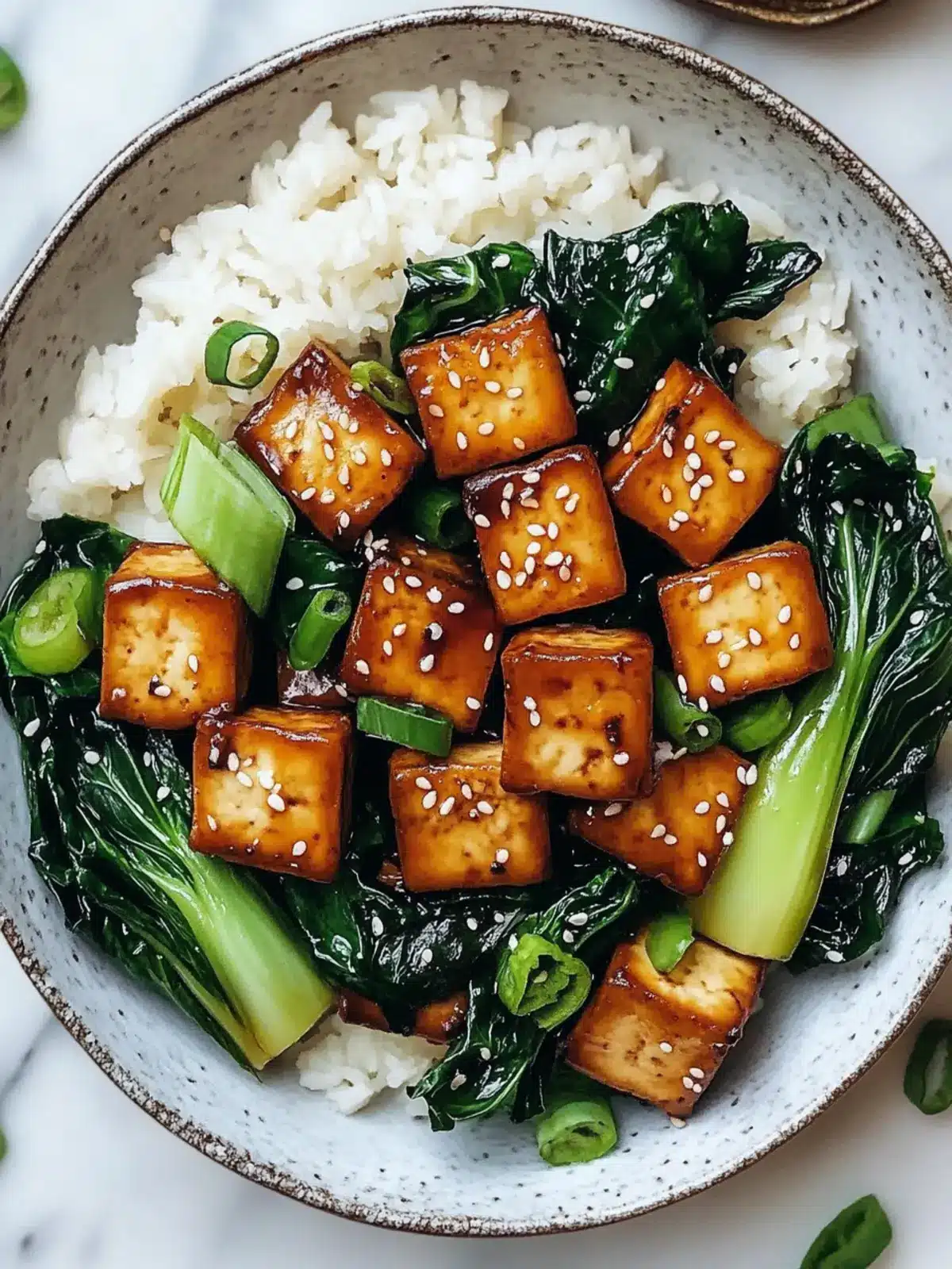 Ginger-Sesame Glazed Tofu & Bok Choy Stir Fry in 30 Minutes 3 Ginger-Sesame Glazed Tofu & Bok Choy Stir Fry