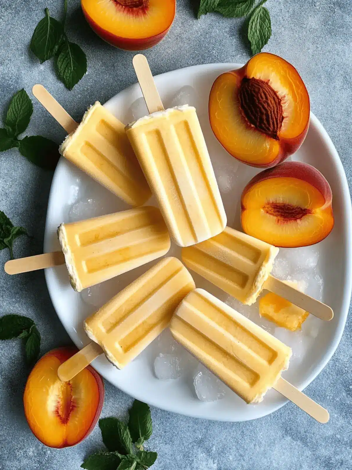 Delicious Homemade Peaches and Cream Popsicles for Summer Bliss 4 Homemade Peaches and Cream Popsicles