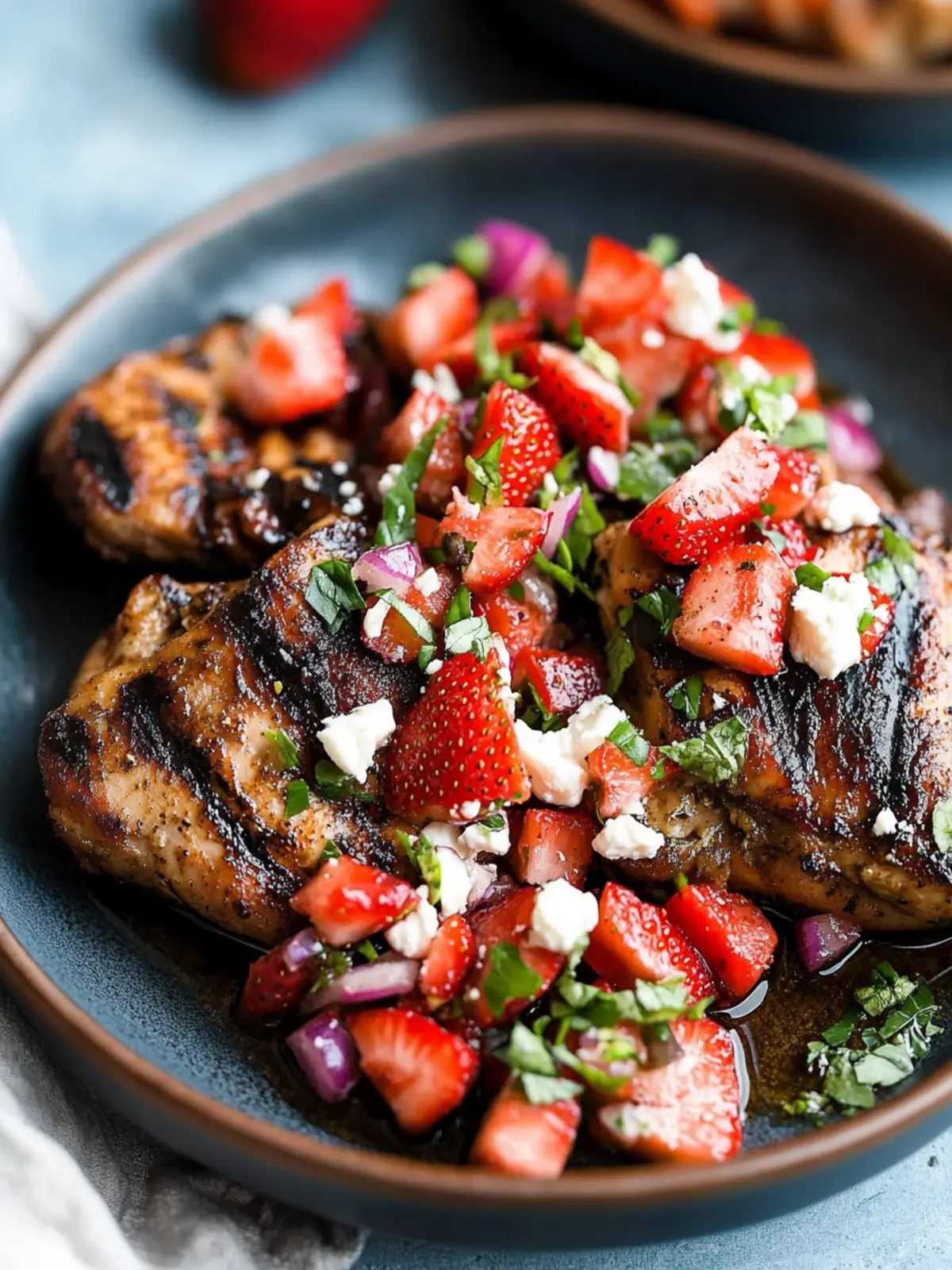 Grilled Balsamic Chicken with Strawberries & Feta Delight 3 Grilled Balsamic Chicken with Strawberries & Feta