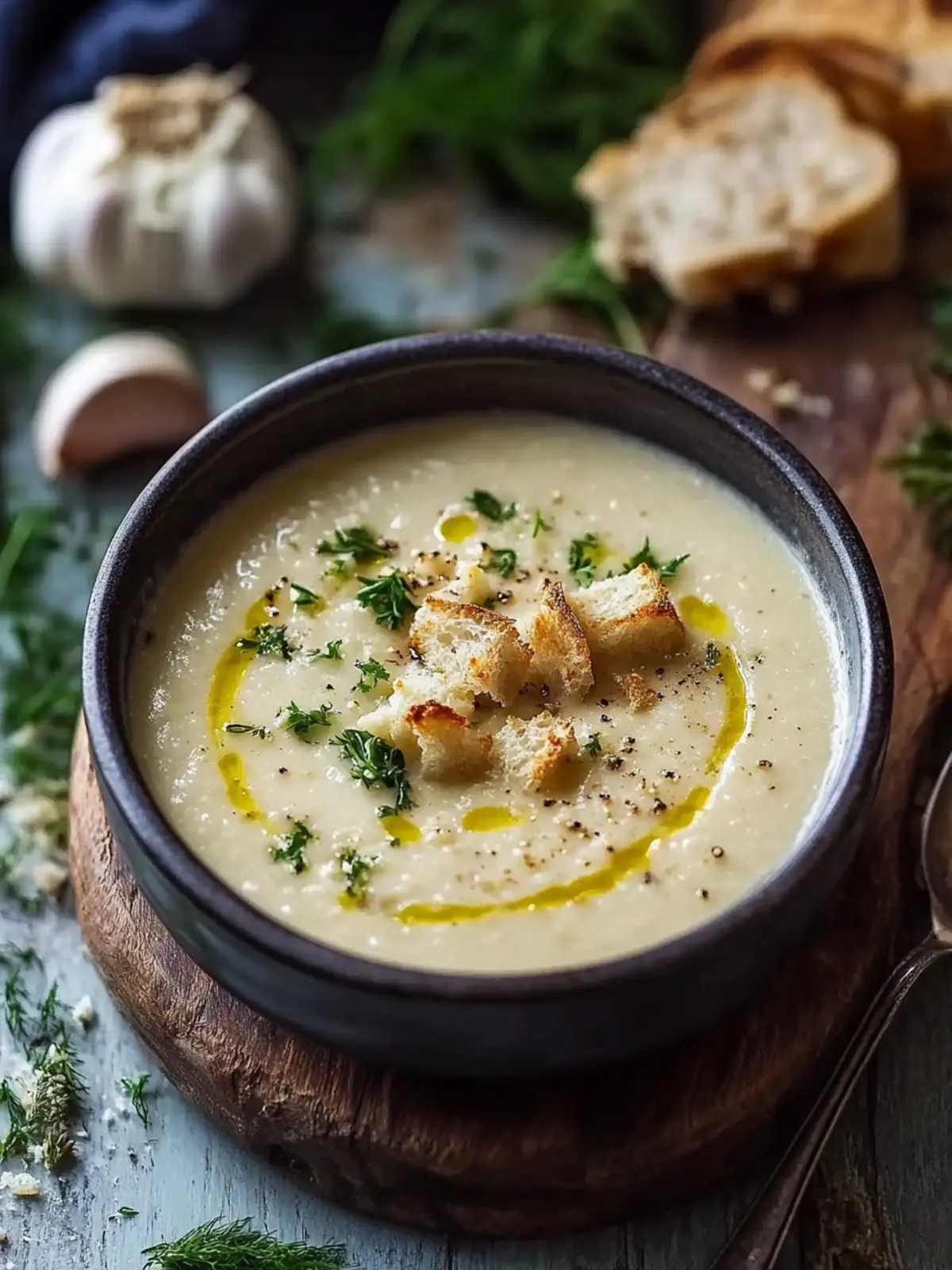 Creamy Czech Garlic Soup: Warm Up with This Delicious Comfort 4 Creamy Czech Garlic Soup