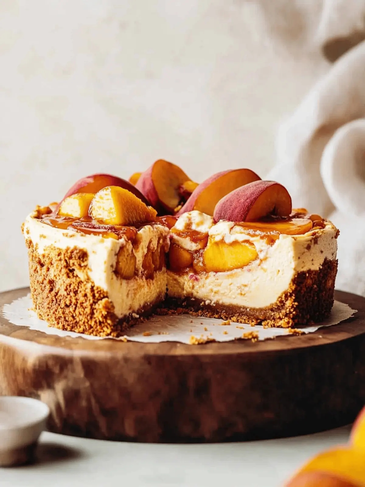 Irresistible Peach Cobbler Cheesecake You Can't Resist 2 Irresistible Peach Cobbler Cheesecake You Can't Resist