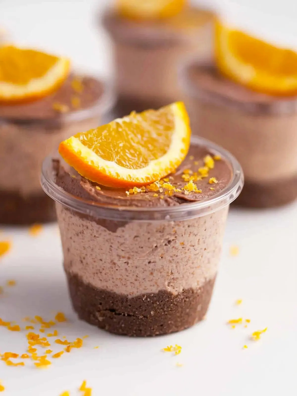 Mini Chocolate Orange Cheesecake Shots for Effortless Delight 3 Mini Chocolate Orange Cheesecake Shots
