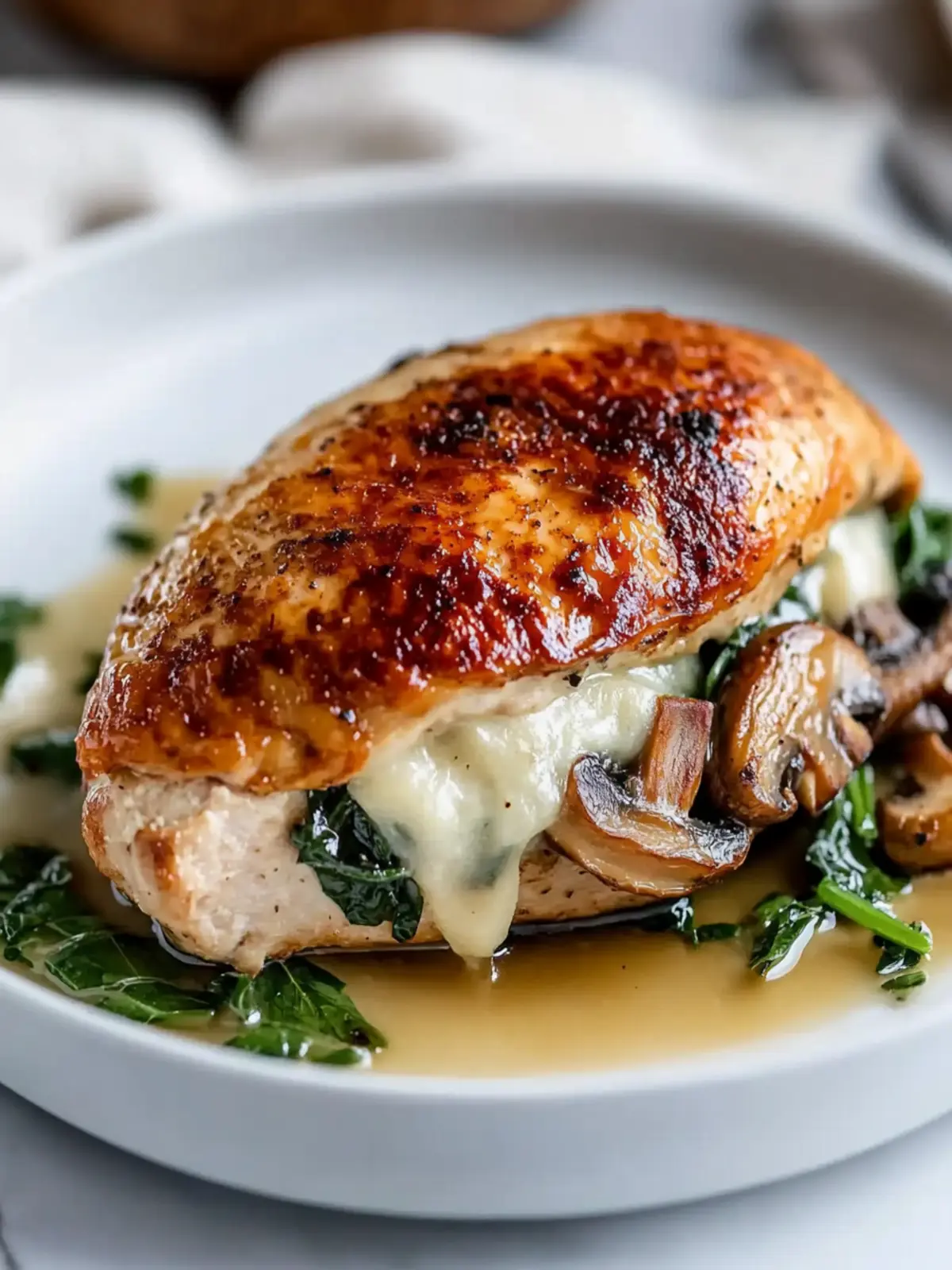 Mushroom Stuffed Chicken Breast: Your Quick Keto Dinner Fix 2 Mushroom Stuffed Chicken Breast