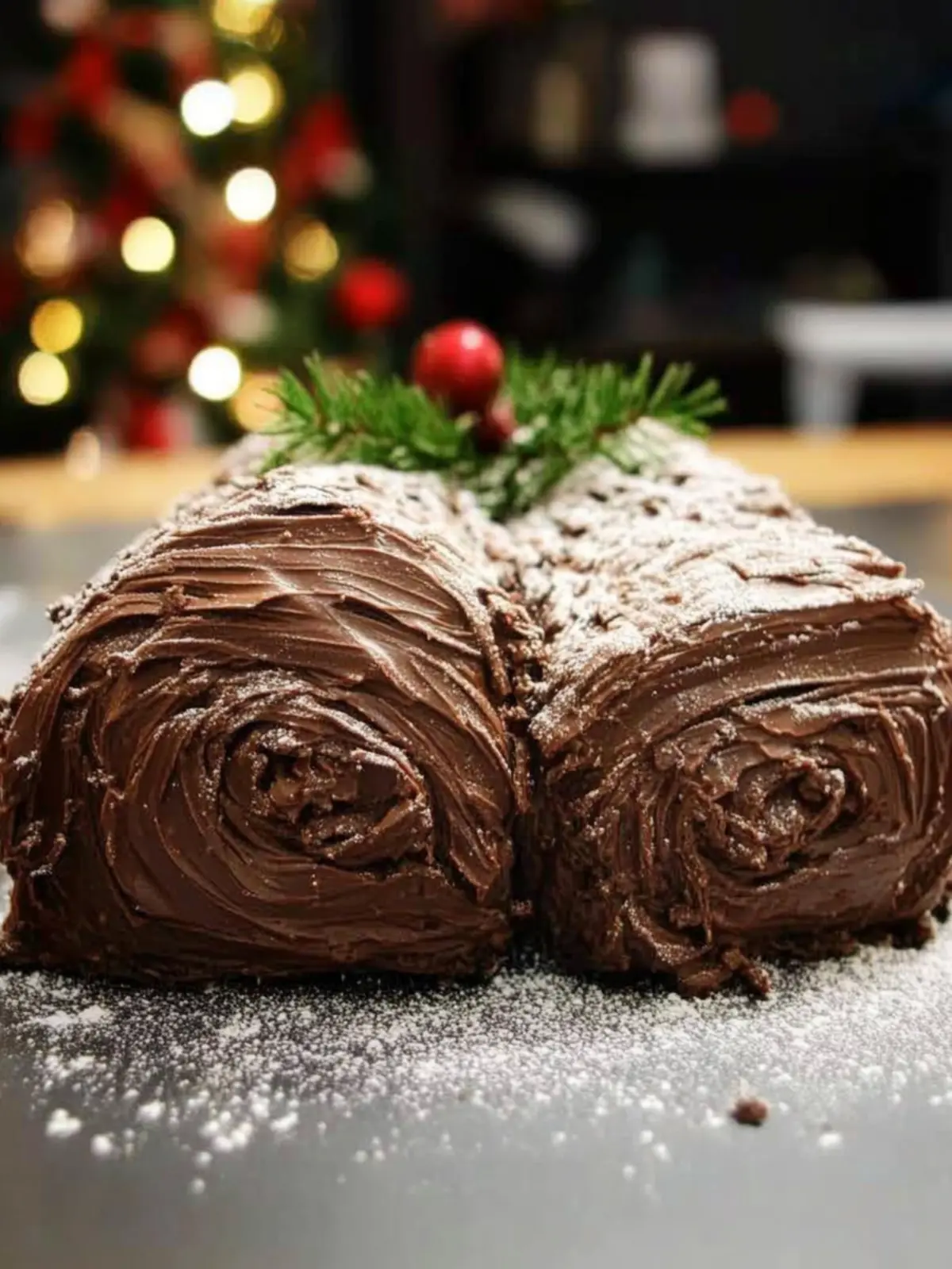 My Classic Gluten Free Chocolate Yule Log Recipe for Christmas Magic 4 My classic gluten free chocolate yule log