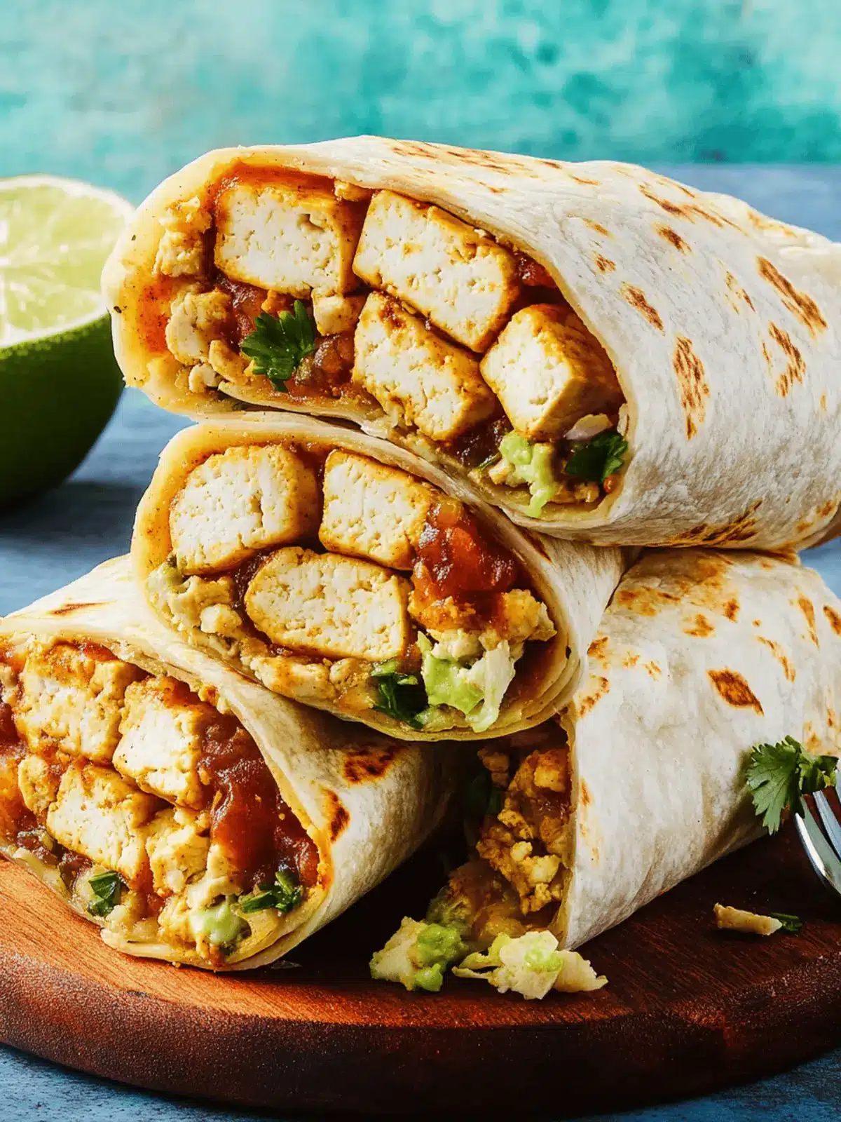 Smoky Tofu Burritos Packed with Flavor and Freshness 2 Tofu Burritos