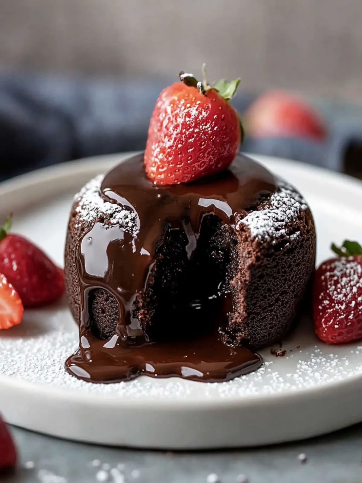 Decadent Chocolate Lava Cakes with a Gooey Surprise Center 3 Chocolate Lava Cakes