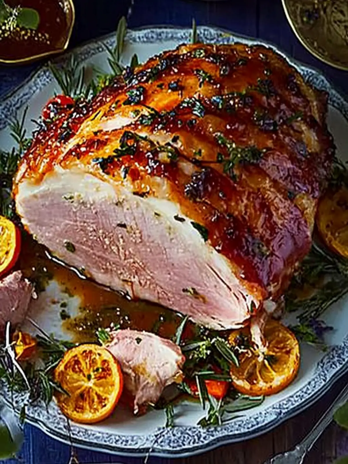 Mouthwatering Stem Ginger & Mustard Glazed Ham for Holidays 3 Stem ginger & mustard glazed ham