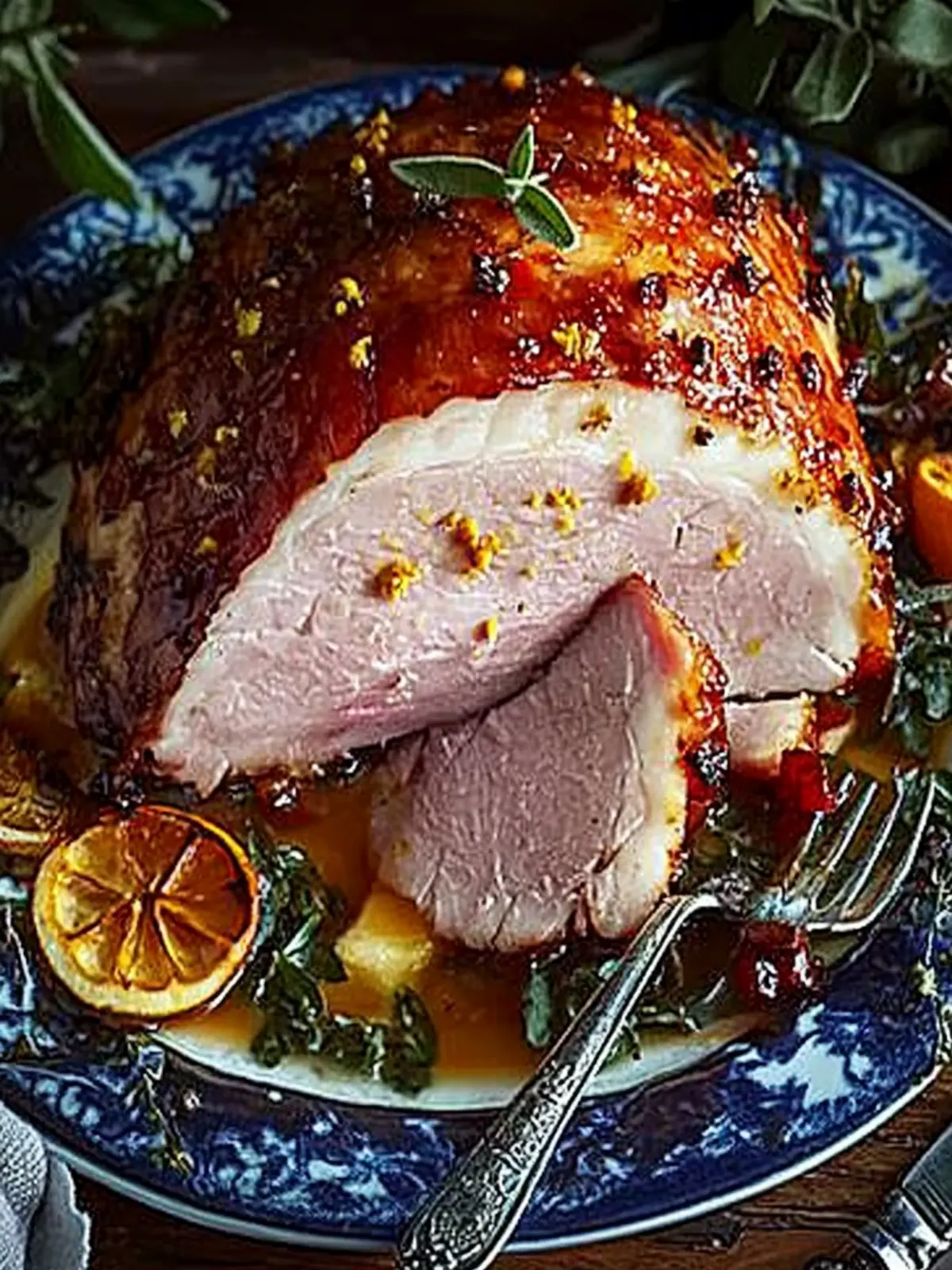 Mouthwatering Stem Ginger & Mustard Glazed Ham for Holidays 4 Stem ginger & mustard glazed ham