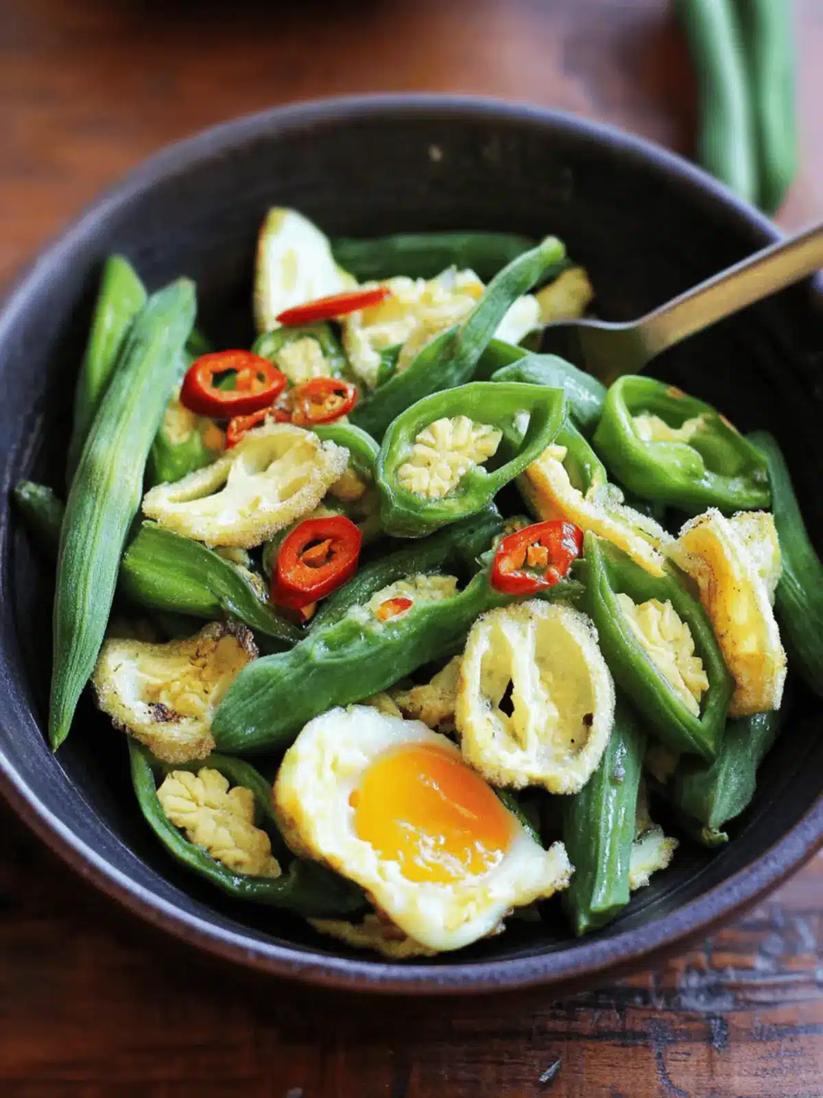Quick and Tasty Fresh Saut ed Okra and Egg Stir-Fry Delight 4 Fresh Saut ed Okra and Egg