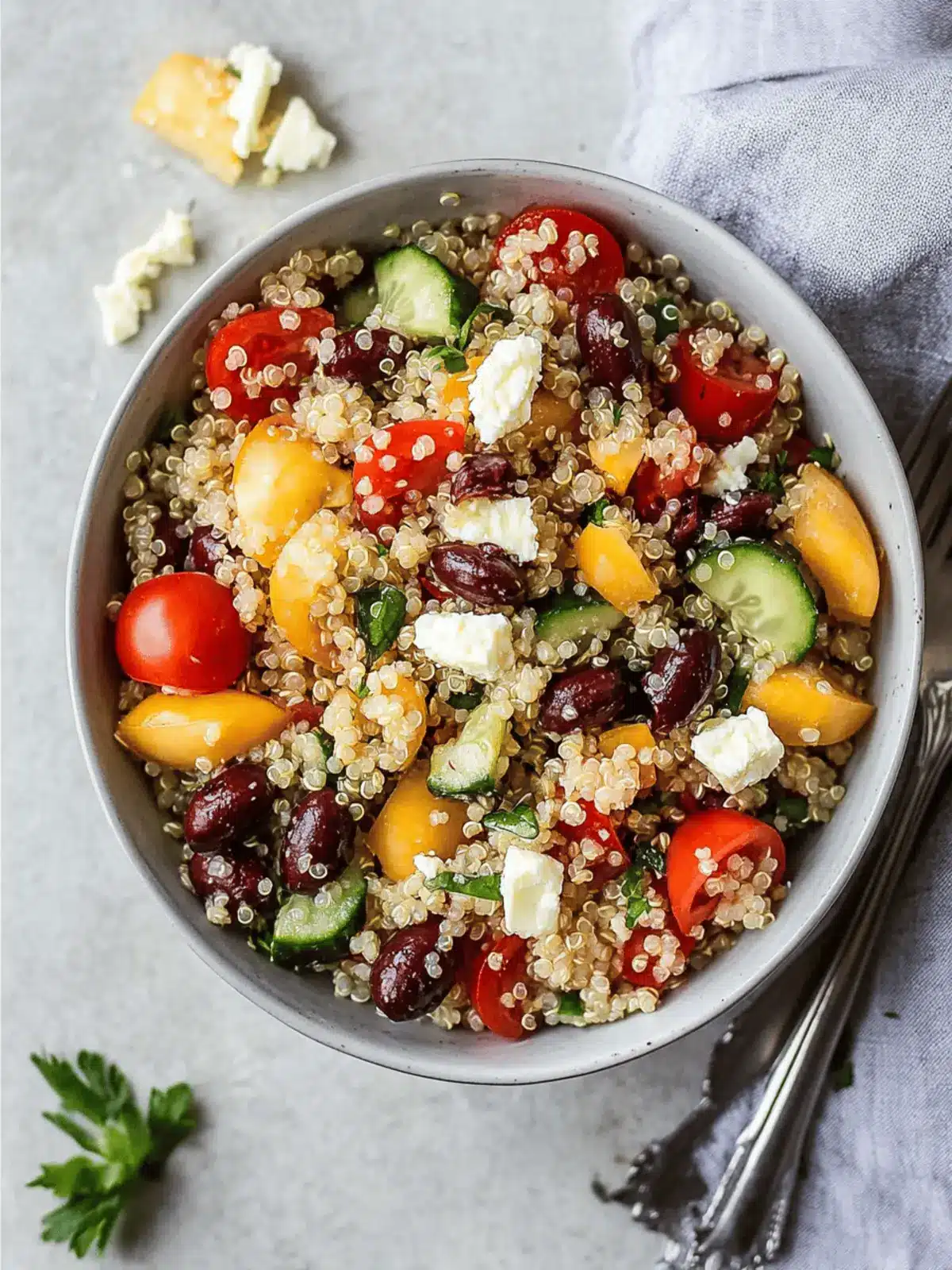 Refresh Your Day with 25-Minute Greek Quinoa Salad with Feta 3 Refresh Your Day with 25-Minute Greek Quinoa Salad with Feta
