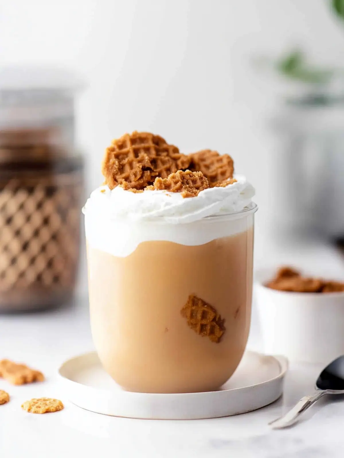Cookie Butter Latte Bliss: How to Make Iced or Hot! 4 Cookie Butter Latte (Biscoff Latte)