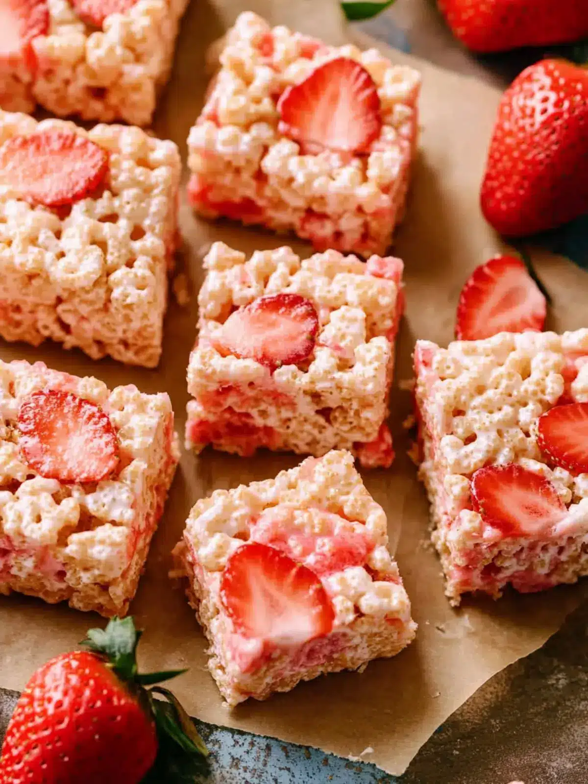 Strawberry Rice Krispie Treats: Easy No-Bake Fruity Bliss 4 Strawberry Rice Krispie Treats