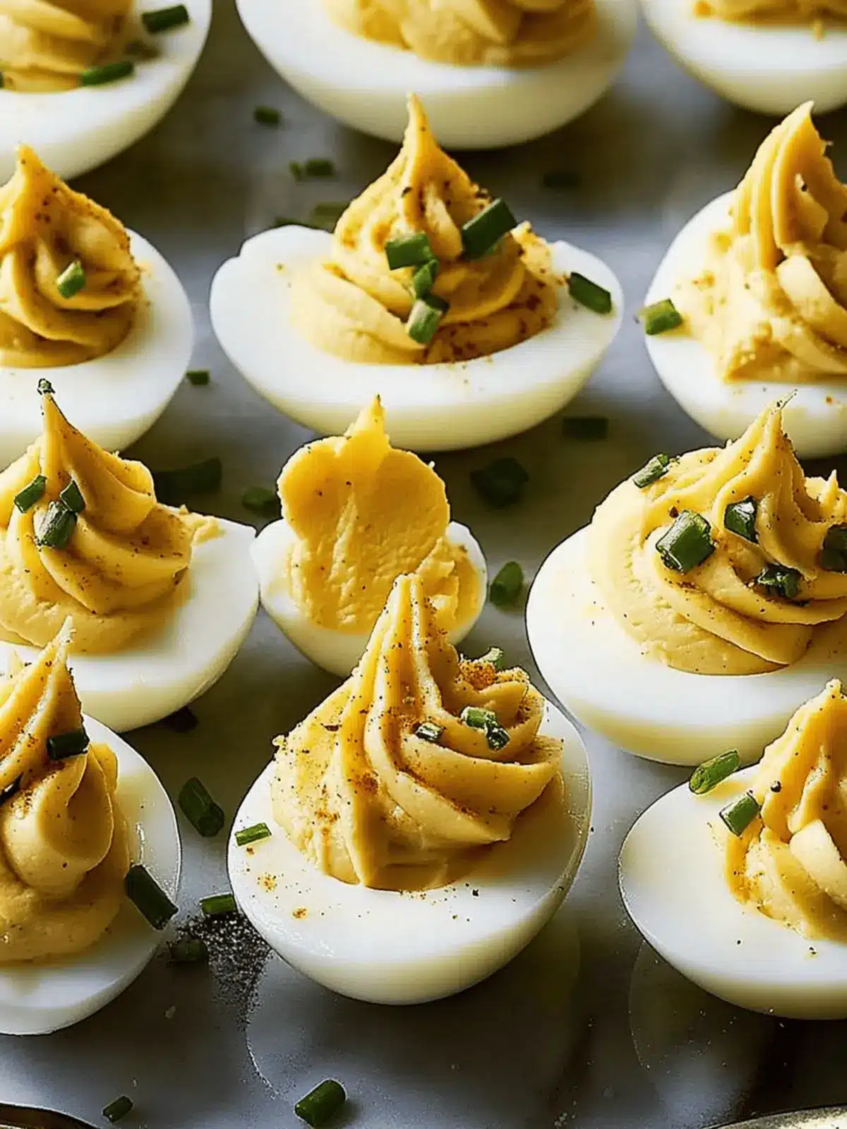Sour Cream & Onion Deviled Eggs: A Party Showstopper! 2 Sour Cream & Onion Deviled Eggs