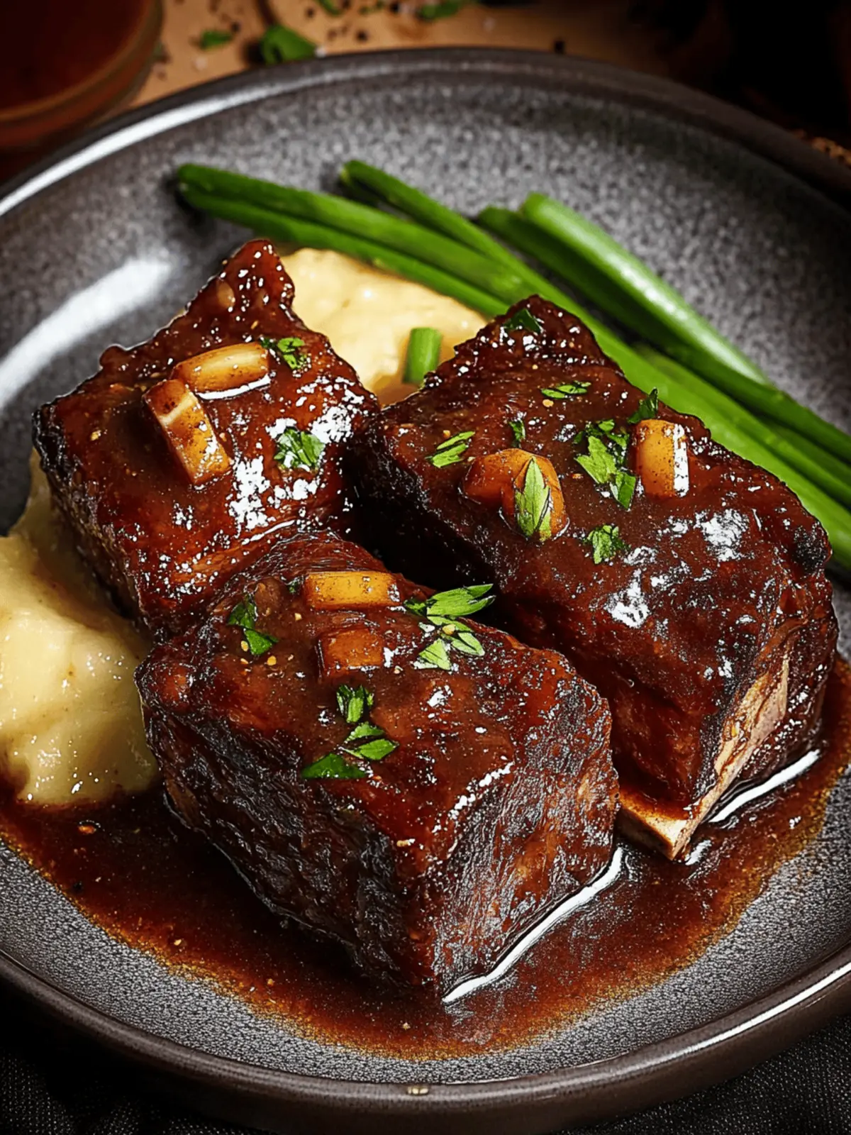 Savory Slow Cooked Beef Short Ribs in Soy Apple Sauce Delight 2 Slow Cooked Beef Short Ribs in Soy Apple Sauce