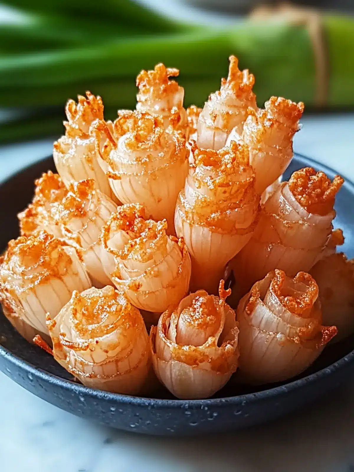 Crispy Bite-Sized Blooming Onions for Crunchy Snack Bliss 3 Crispy Bite-Sized Blooming Onions for Ultimate Crunchy Fun
