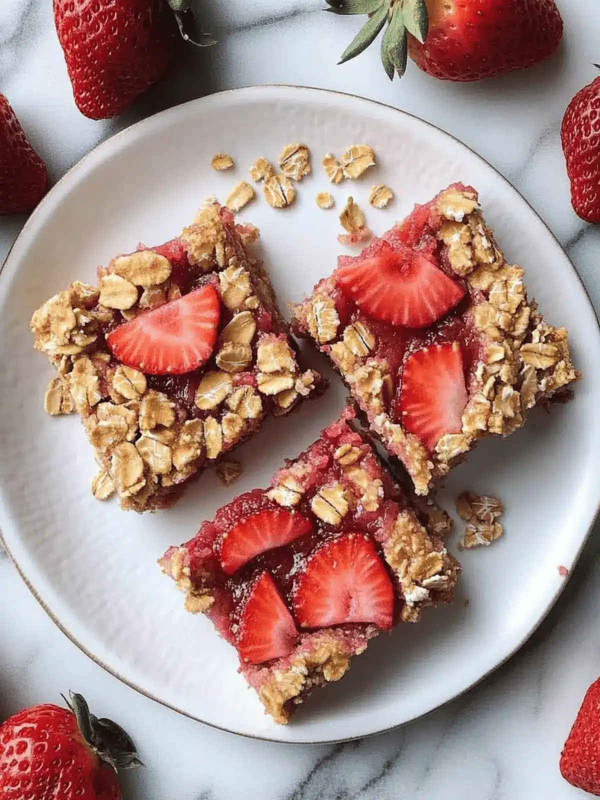 Healthy Strawberry Oatmeal Bars for Guilt-Free Snacking 4 Healthy Strawberry Oatmeal Bars