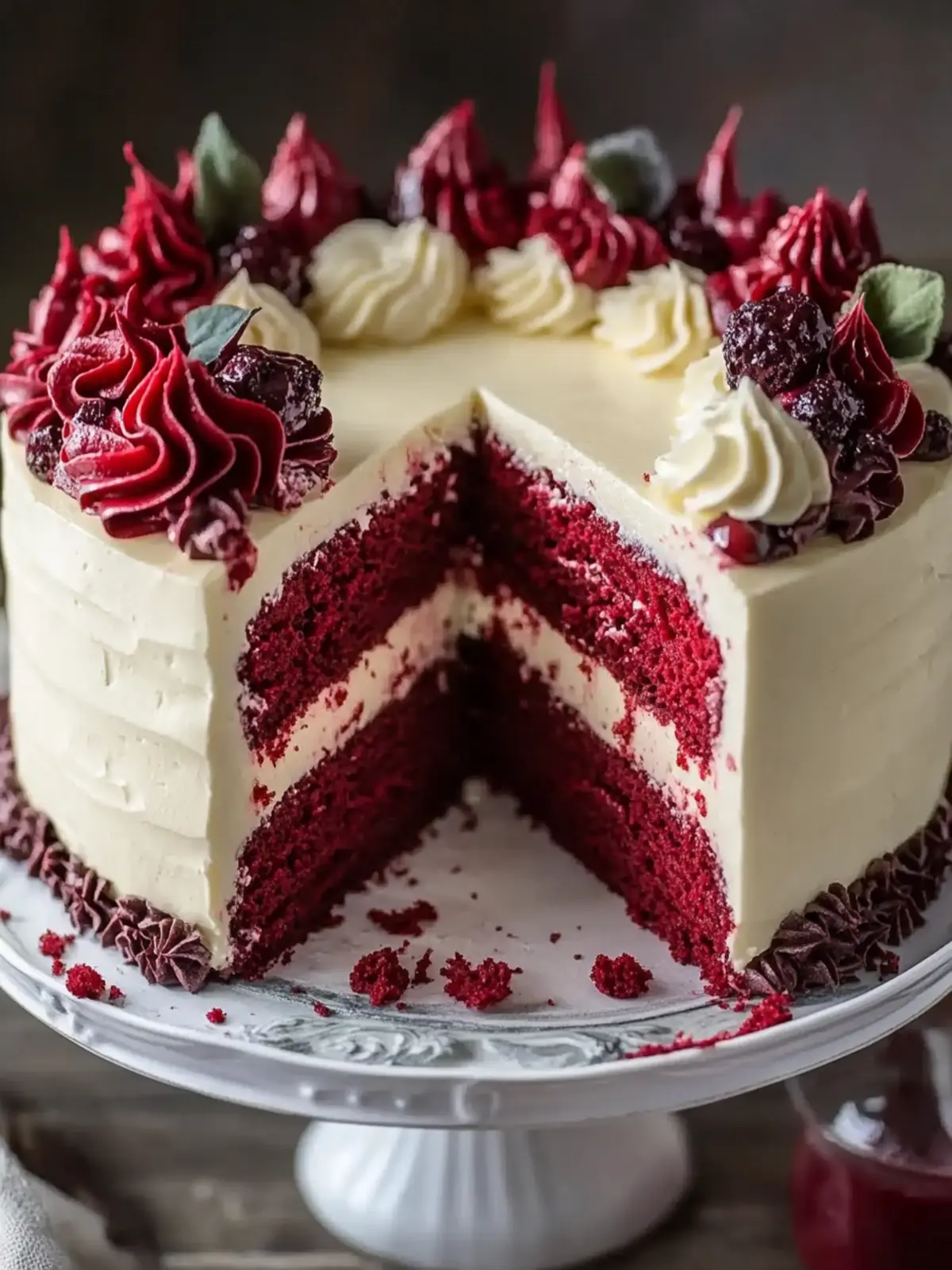Decadent Red Velvet Cheesecake Layer Cake Recipe You'll Love 3 Red Velvet Cheesecake Layer Cake Recipe