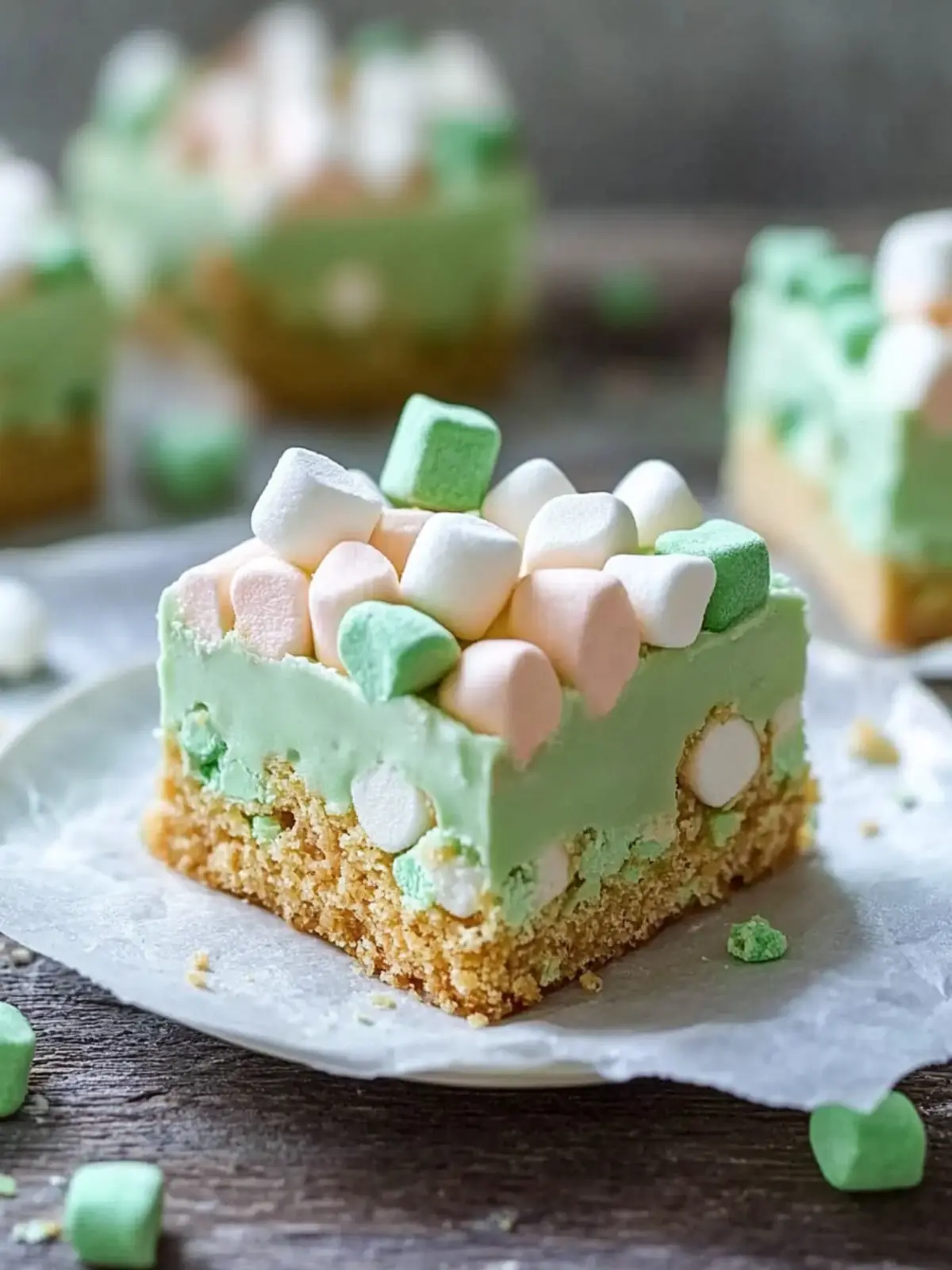 Delightful St Patrick s Mint Marshmallow Confetti Bars Recipe 4 St Patrick s Mint Marshmallow Confetti Bars Recipe