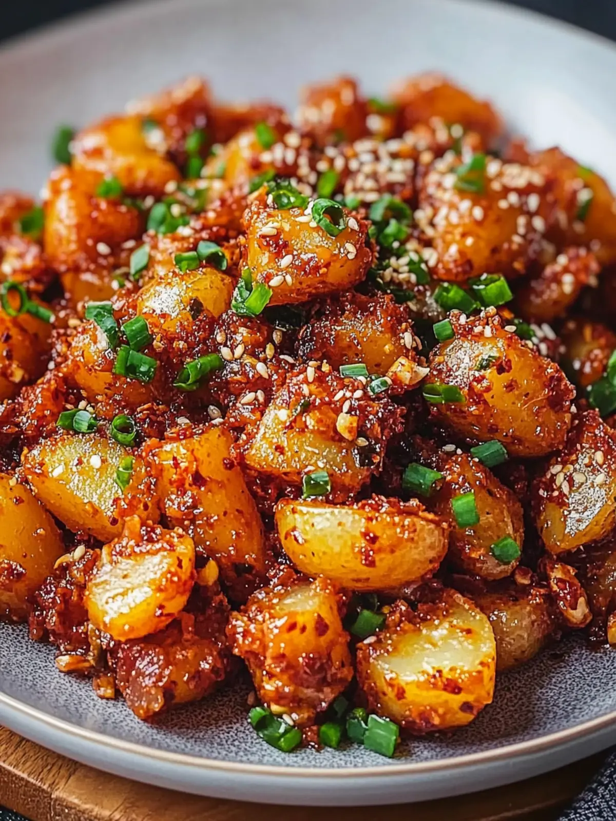 Crispy Korean Potato Dish: A Spicy, Flavor-Packed Delight 4 Crispy Korean Potato Dish
