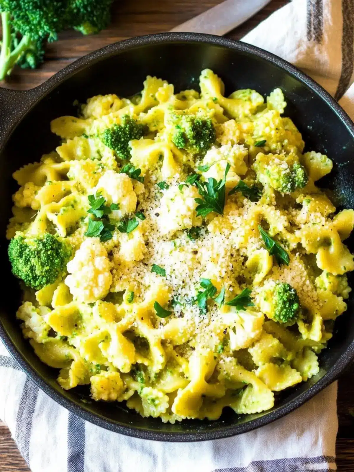 Creamy Romanesco Pasta with Curry Cauliflower Sauce Magic 3 Romanesco Pasta with Curry Cauliflower Sauce