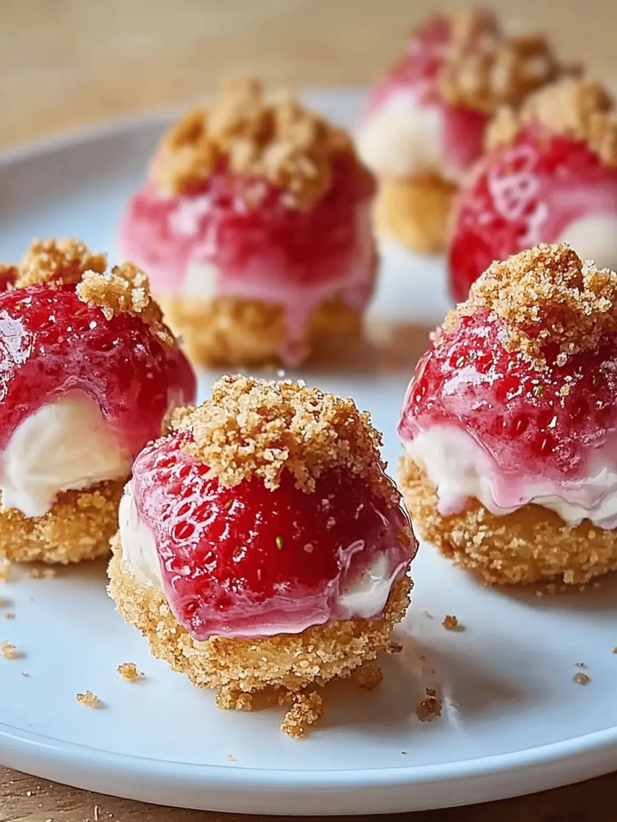 Unforgettable Strawberry Cheesecake Crunch Bites A Simple Dessert 4 Strawberry Cheesecake Crunch Bites A Simple Dessert