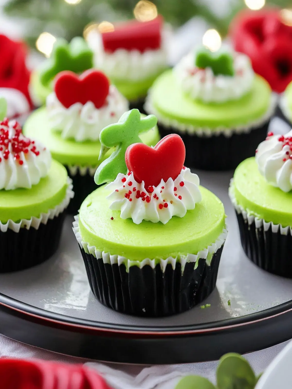 Delightful Grinch Mini Cheesecakes for Your Holiday Festivities 3 Grinch Mini Cheesecakes