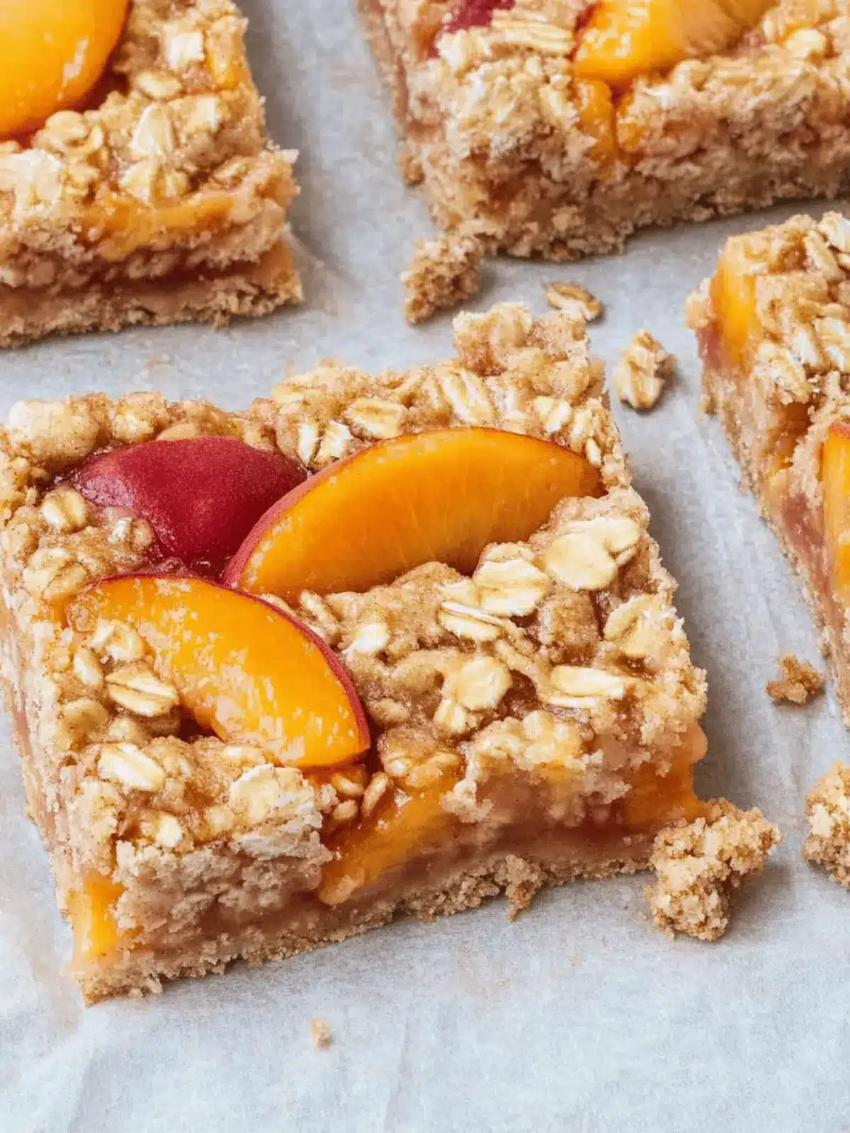 Delicious Peach Oatmeal Bars That You'll Crave Daily 3 Peach Oatmeal Bars