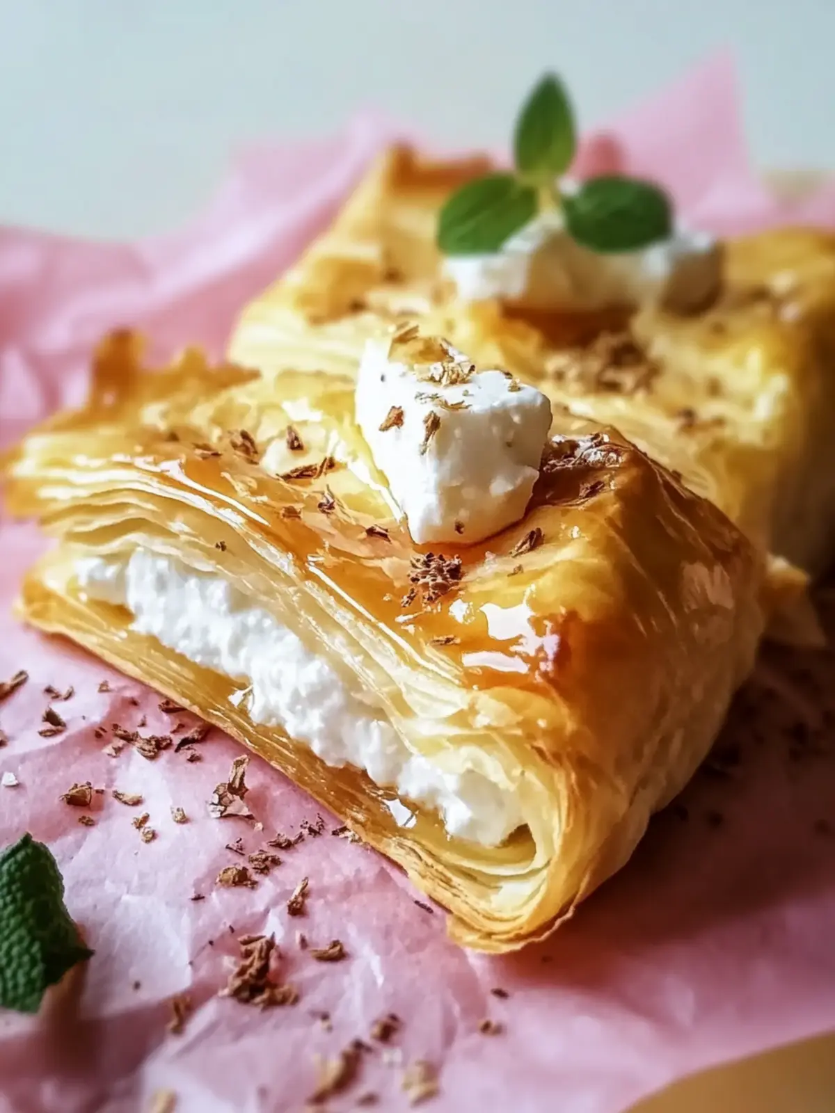 Delicious Greek Placenta Pastry with Feta and Honey Magic 4 Delicious Greek Placenta Pastry with Feta and Honey Bliss