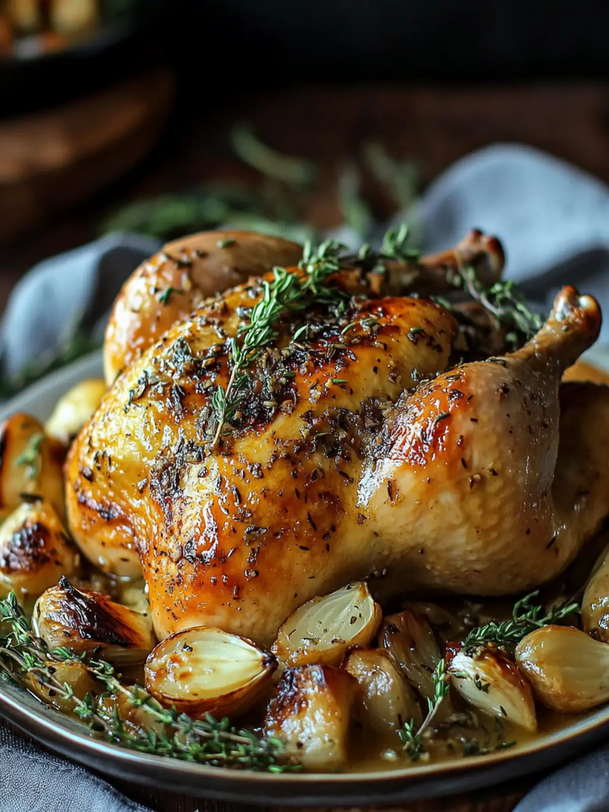 Savory Roast Chicken Dinner with Roasted Garlic Gravy Delight 4 Roast Chicken Dinner with Roasted Garlic Gravy