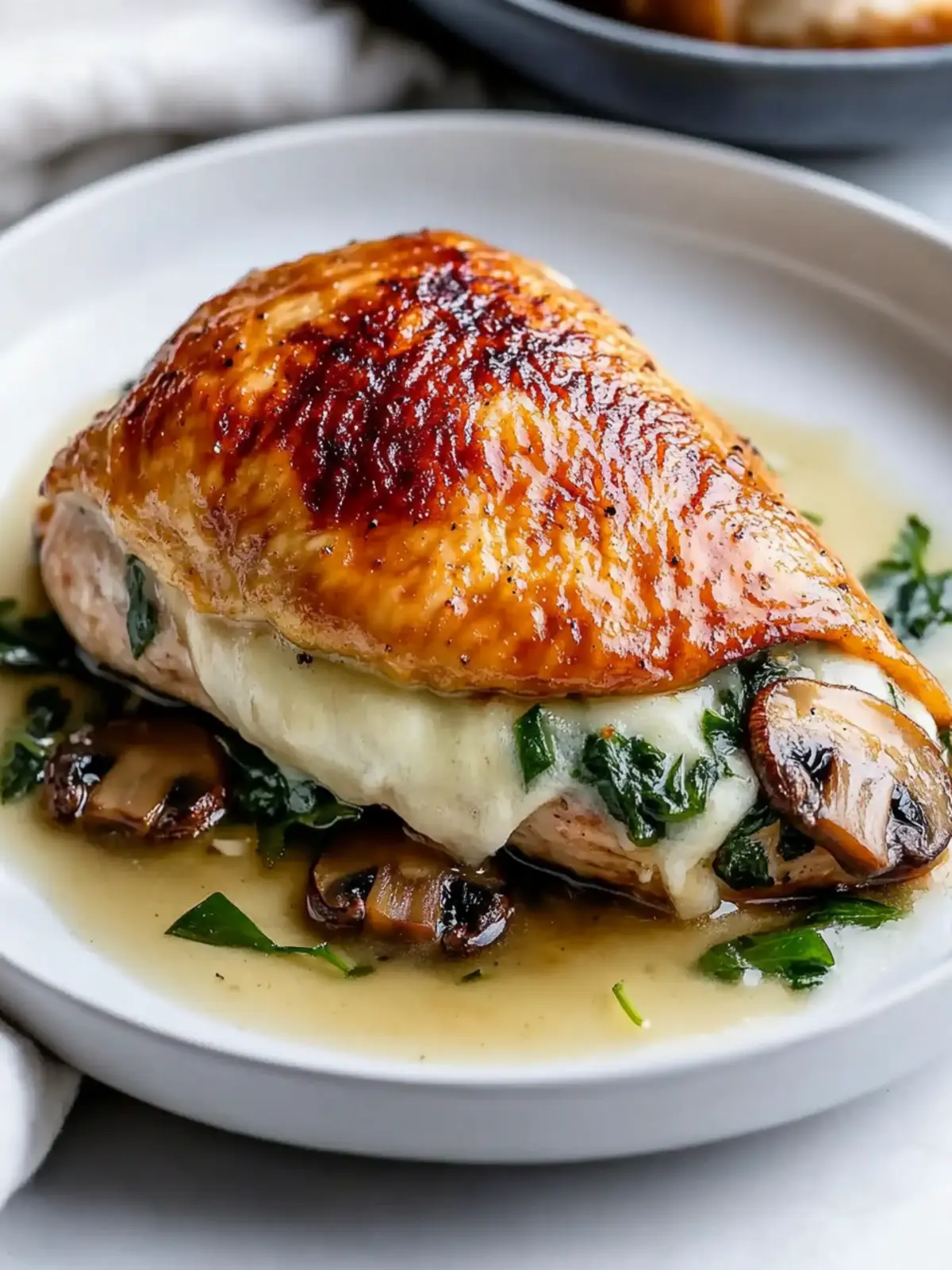 Mushroom Stuffed Chicken Breast: Your Quick Keto Dinner Fix 3 Mushroom Stuffed Chicken Breast
