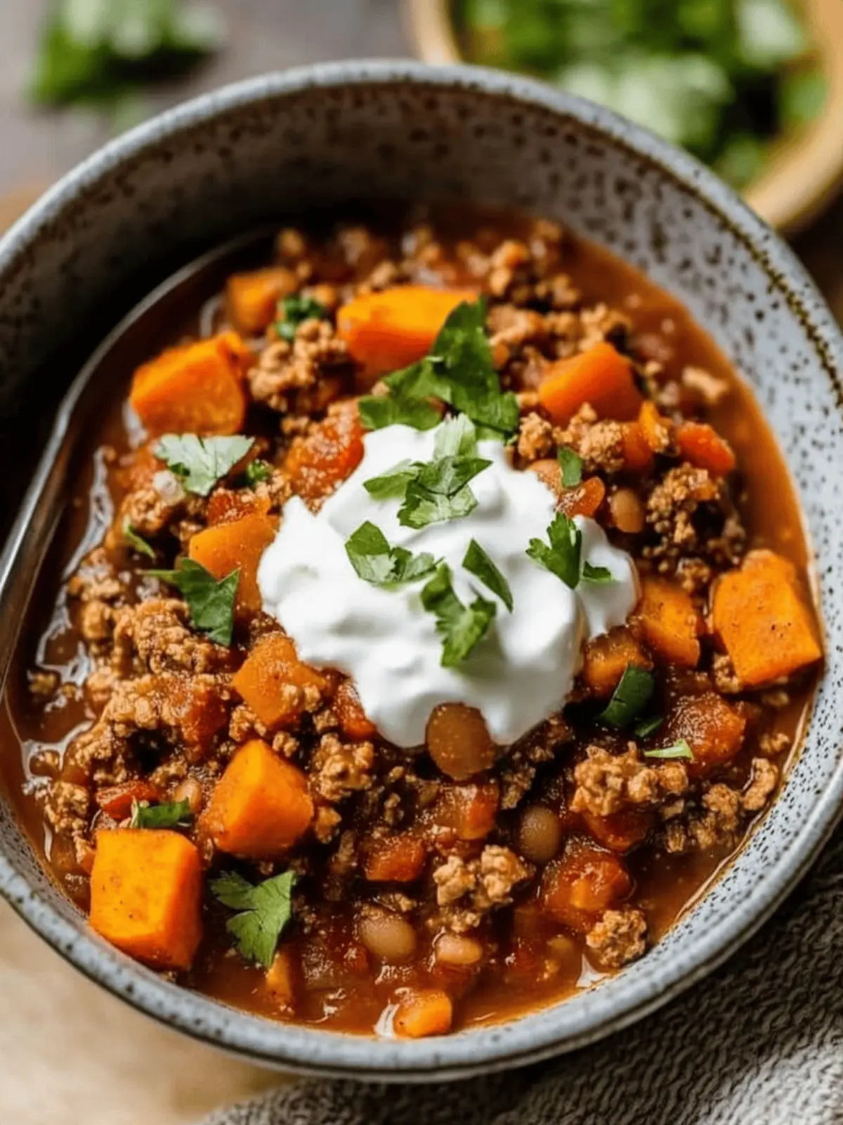 No Bean Turkey and Sweet Potato Chili for Easy Weeknight Warmth 4 No Bean Turkey and Sweet Potato Chili