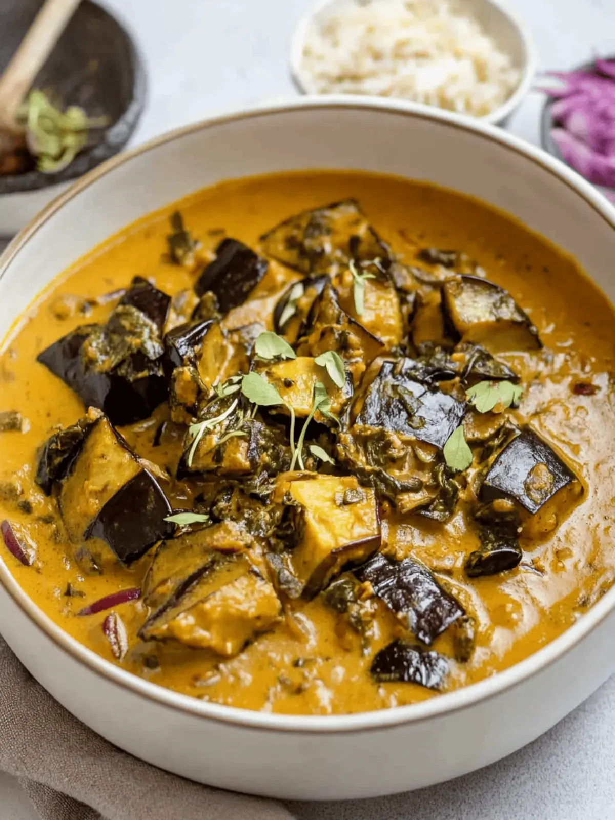 30-Minute Aubergine Curry Recipe for Flavor Lovers 2 Aubergine Curry Recipe (Eggplant Curry)