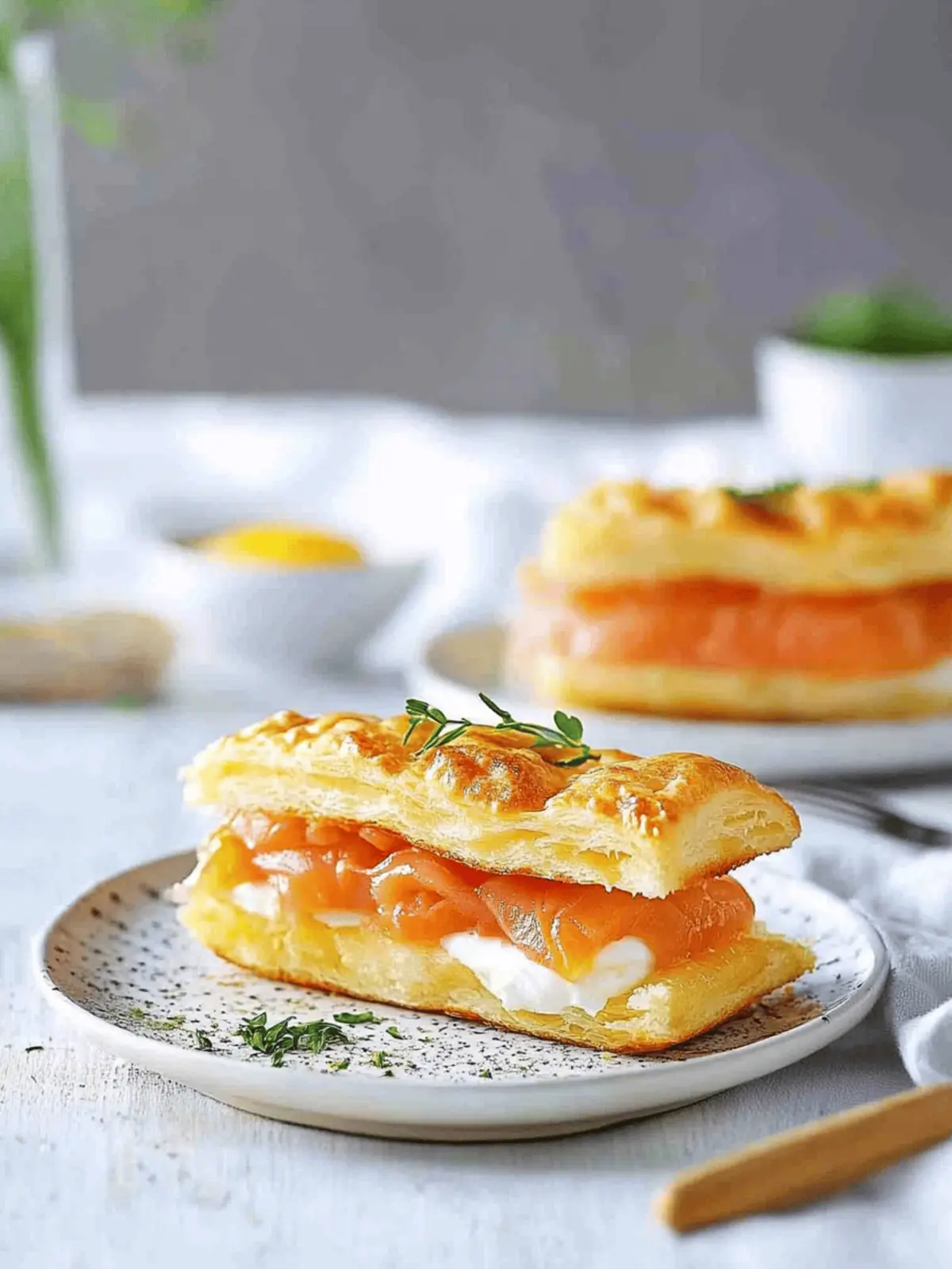 Smoked Salmon and Egg Breakfast Mille-feuille for a Chic Brunch 4 Smoked Salmon and Egg Breakfast Mille-feuille