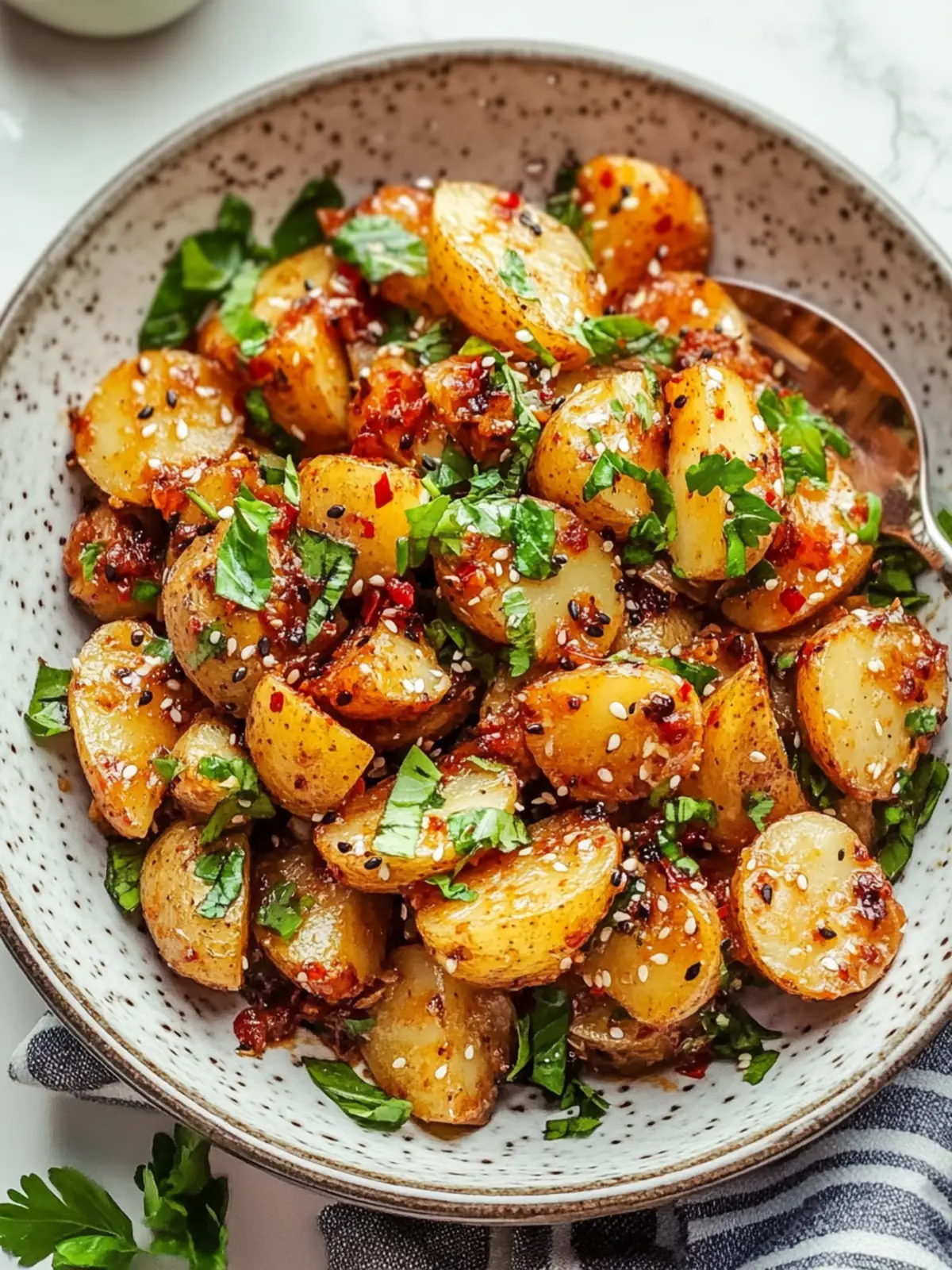 Crispy Gochujang Potato Salad for a Flavor-Packed Feast 3 Crispy Gochujang Potato Salad