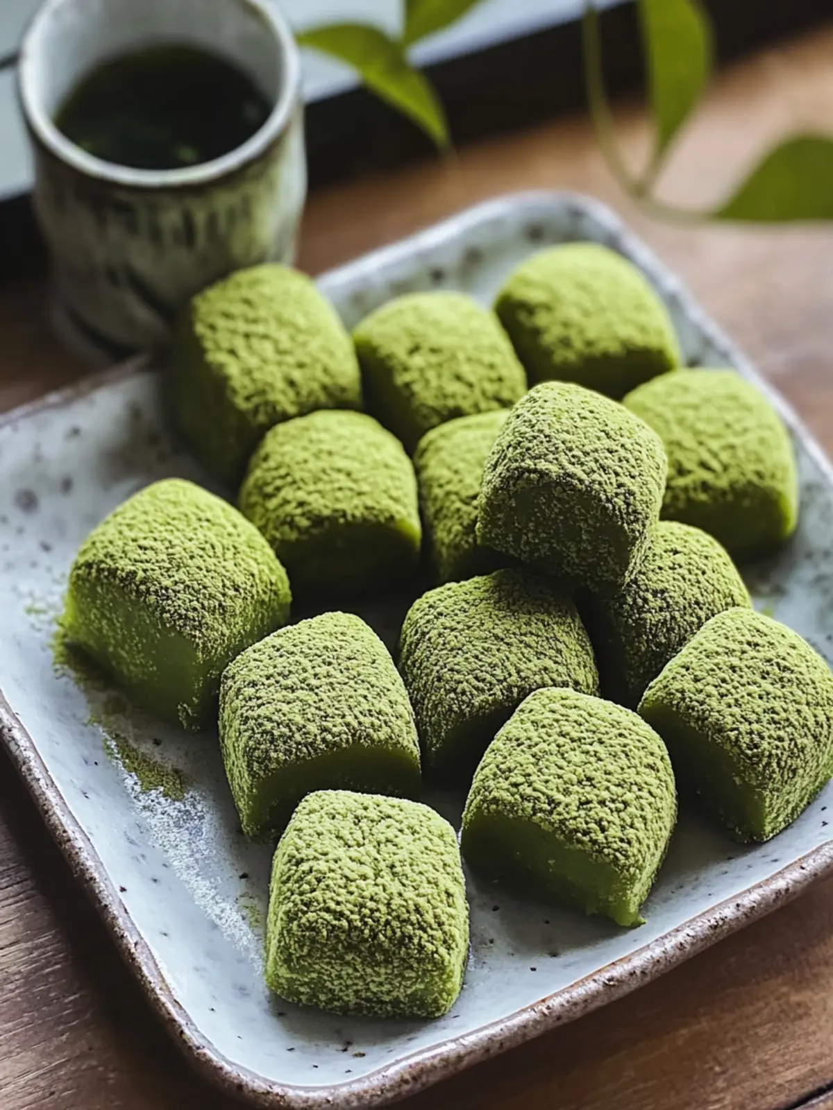 Irresistibly Soft Matcha Warabi Mochi: A Chewy Delight! 4 Matcha Warabi Mochi