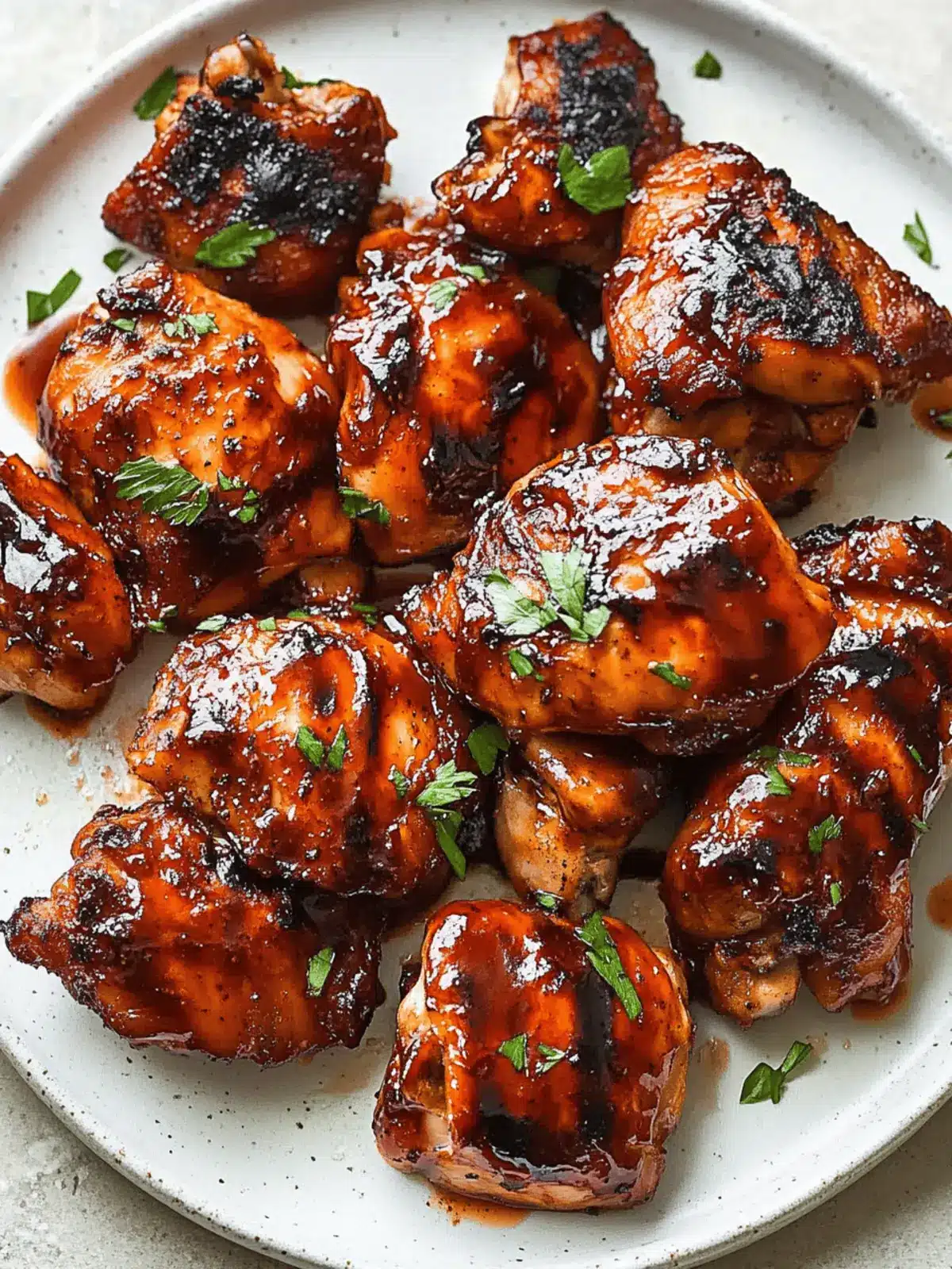 Caramelized BBQ Chicken Thighs in the Oven Easy & Delicious 4 Caramelized BBQ Chicken Thighs in the Oven
