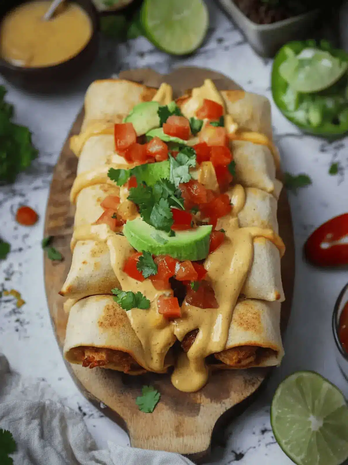 Crispy Vegan Flautas: Delicious Vegetarian Taquitos Made Easy 2 Vegan Flautas (Vegetarian Taquitos)