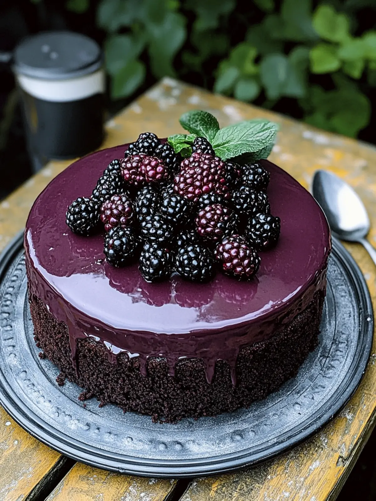 Decadent Blackberry Velvet Gothic Cake for Unforgettable Celebrations 2 Blackberry Velvet Gothic Cake